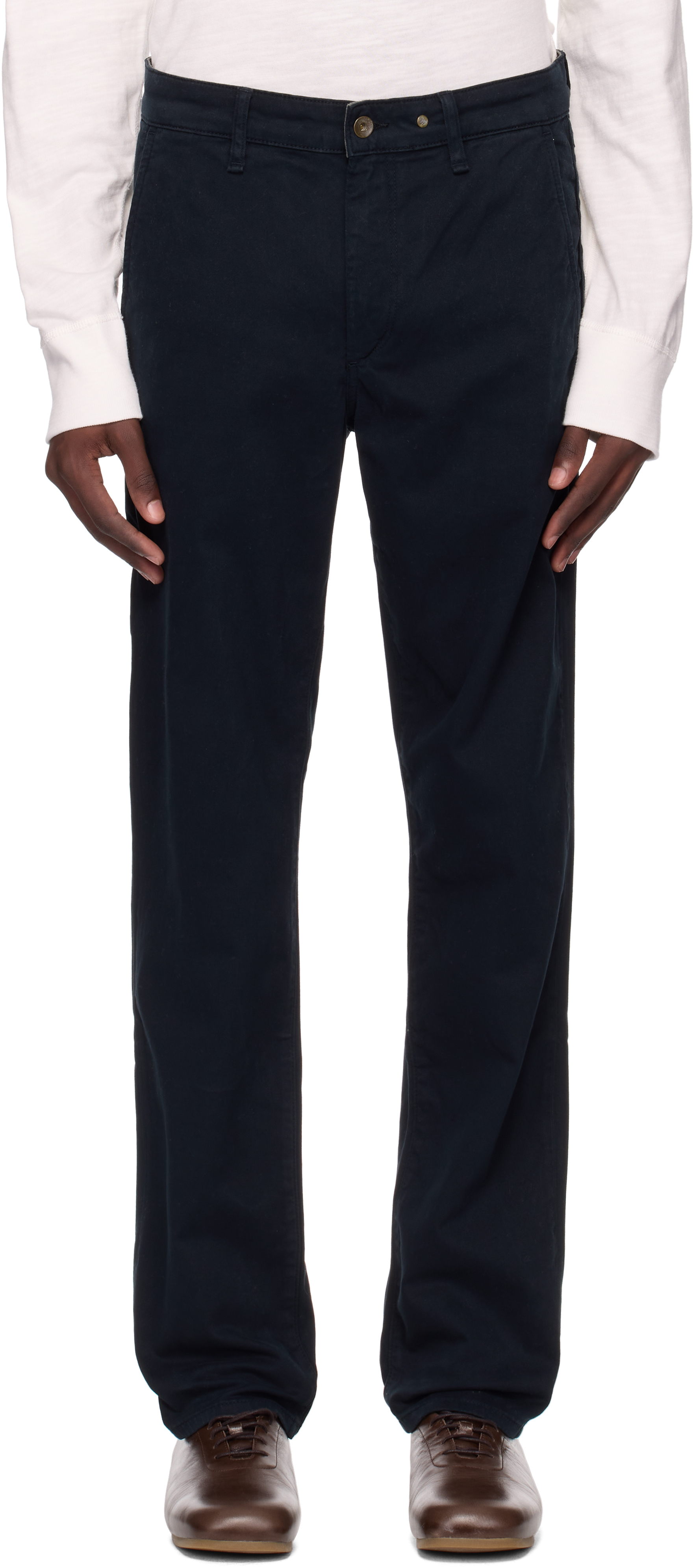 Rag & Bone Navy Fit 2 Slim Chino Trousers