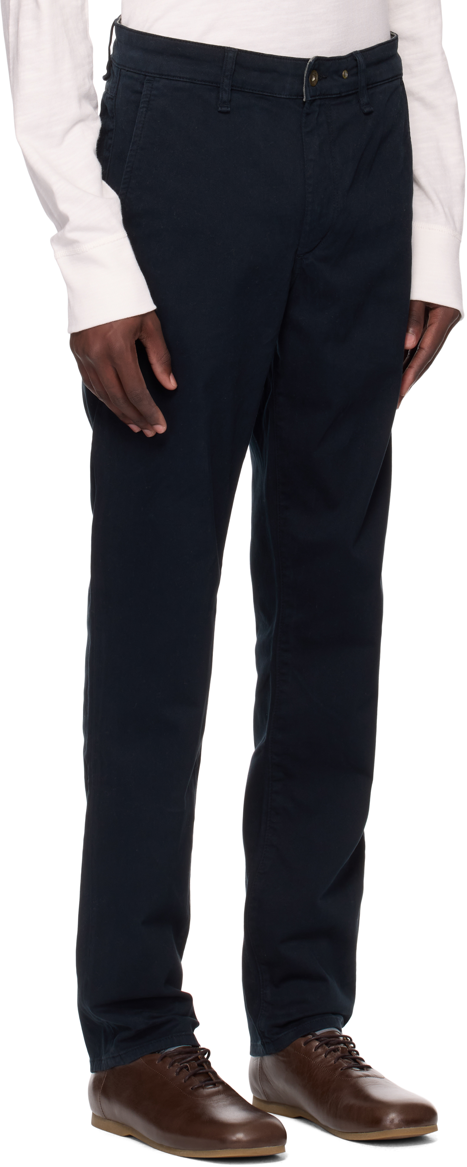 Rag & Bone Navy Fit 2 Slim Chino Trousers