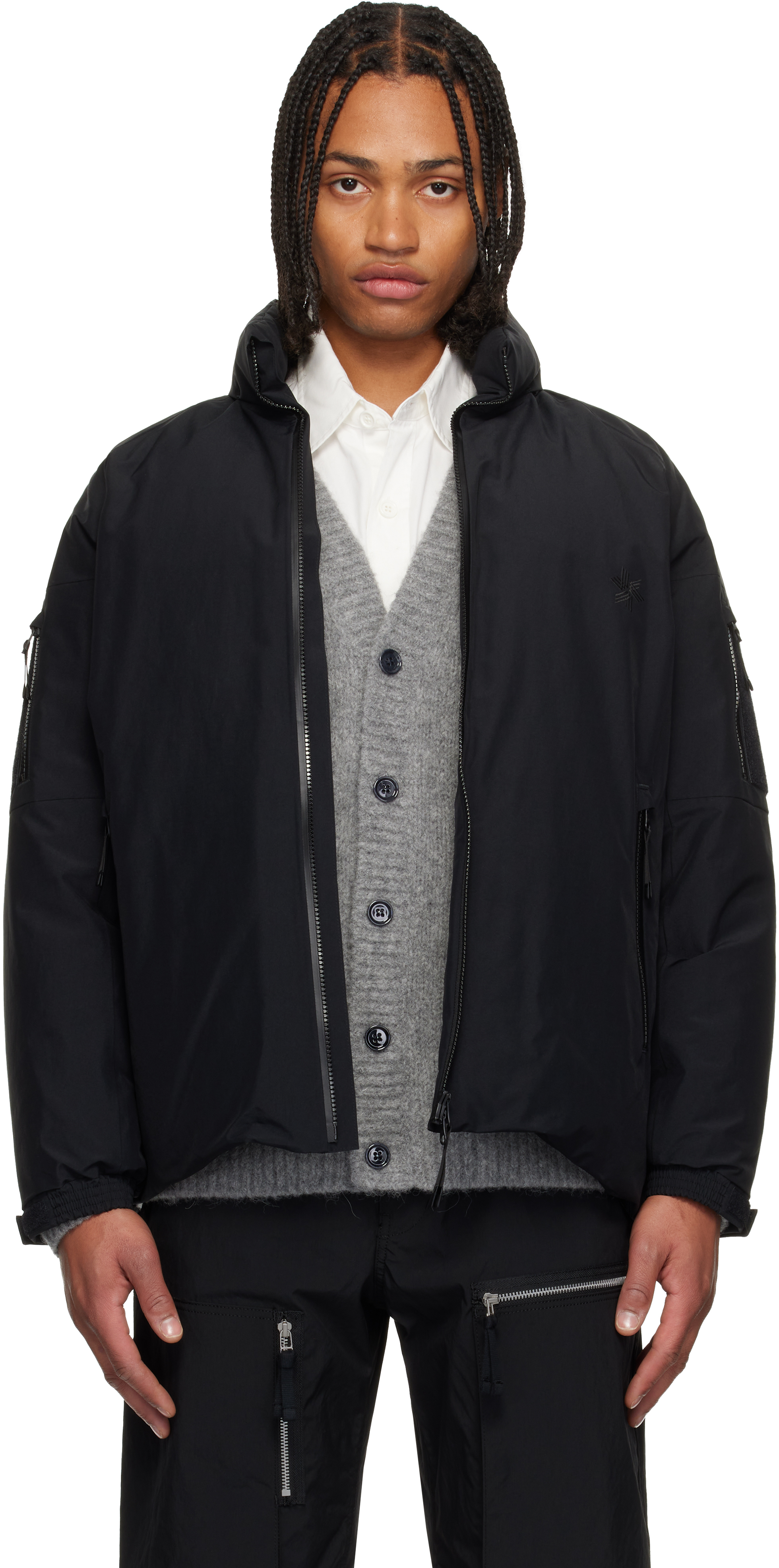 Comme Des Garçons Homme Deux Black Goldwin Edition Doubler Layer Gore-tex Down Jacket In Black