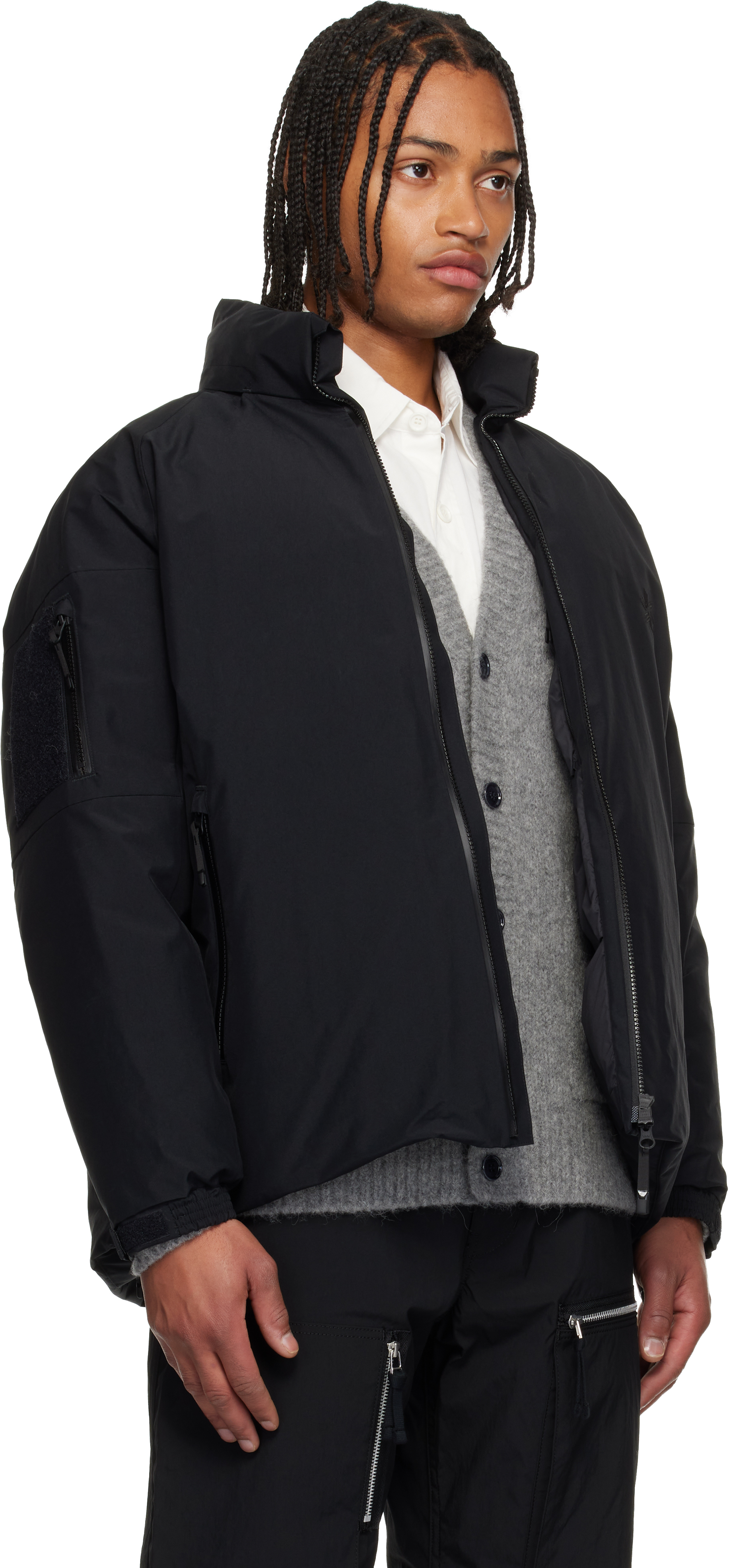 Comme Des Garçons Homme Deux Black Goldwin Edition Doubler Layer Gore-tex Down Jacket In Black