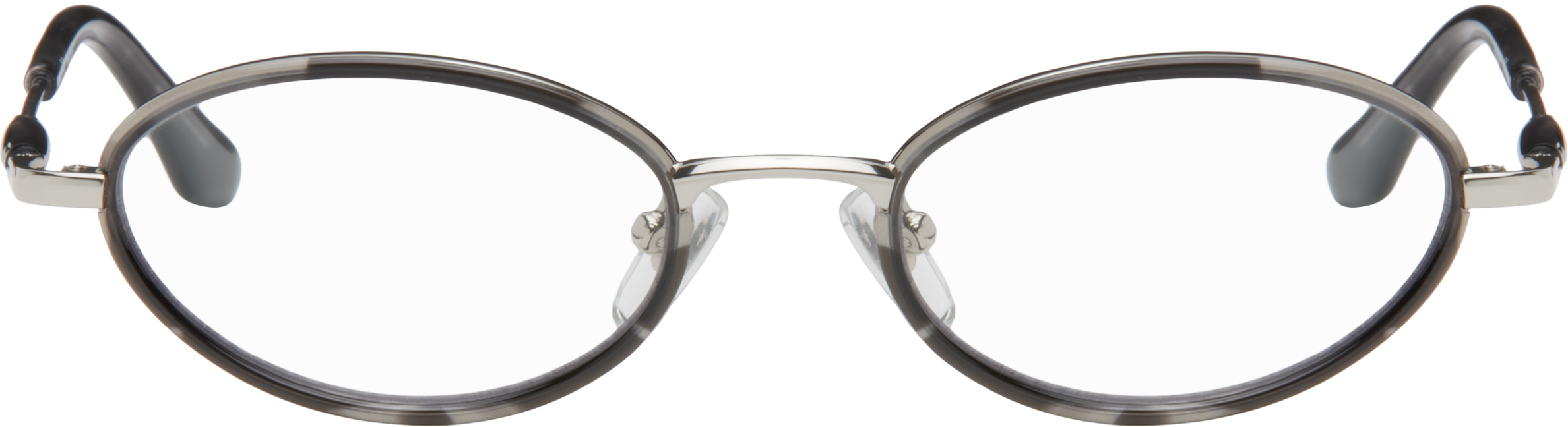 Bonnie Clyde Silver & Black Voodoo Glasses