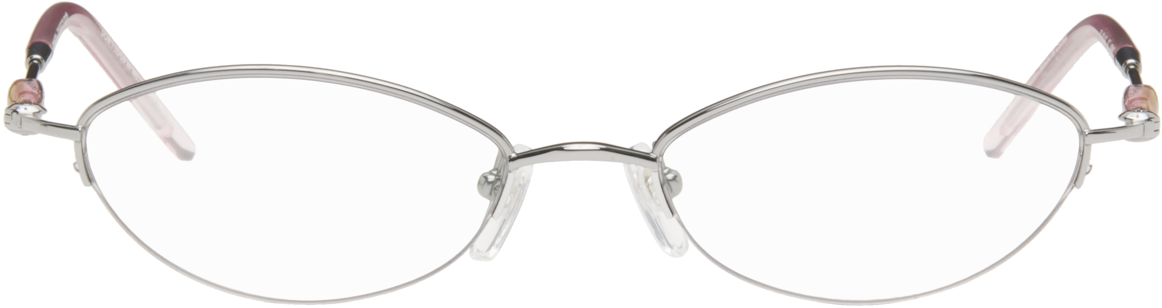 BONNIE CLYDE: Silver Jewel Glasses | SSENSE