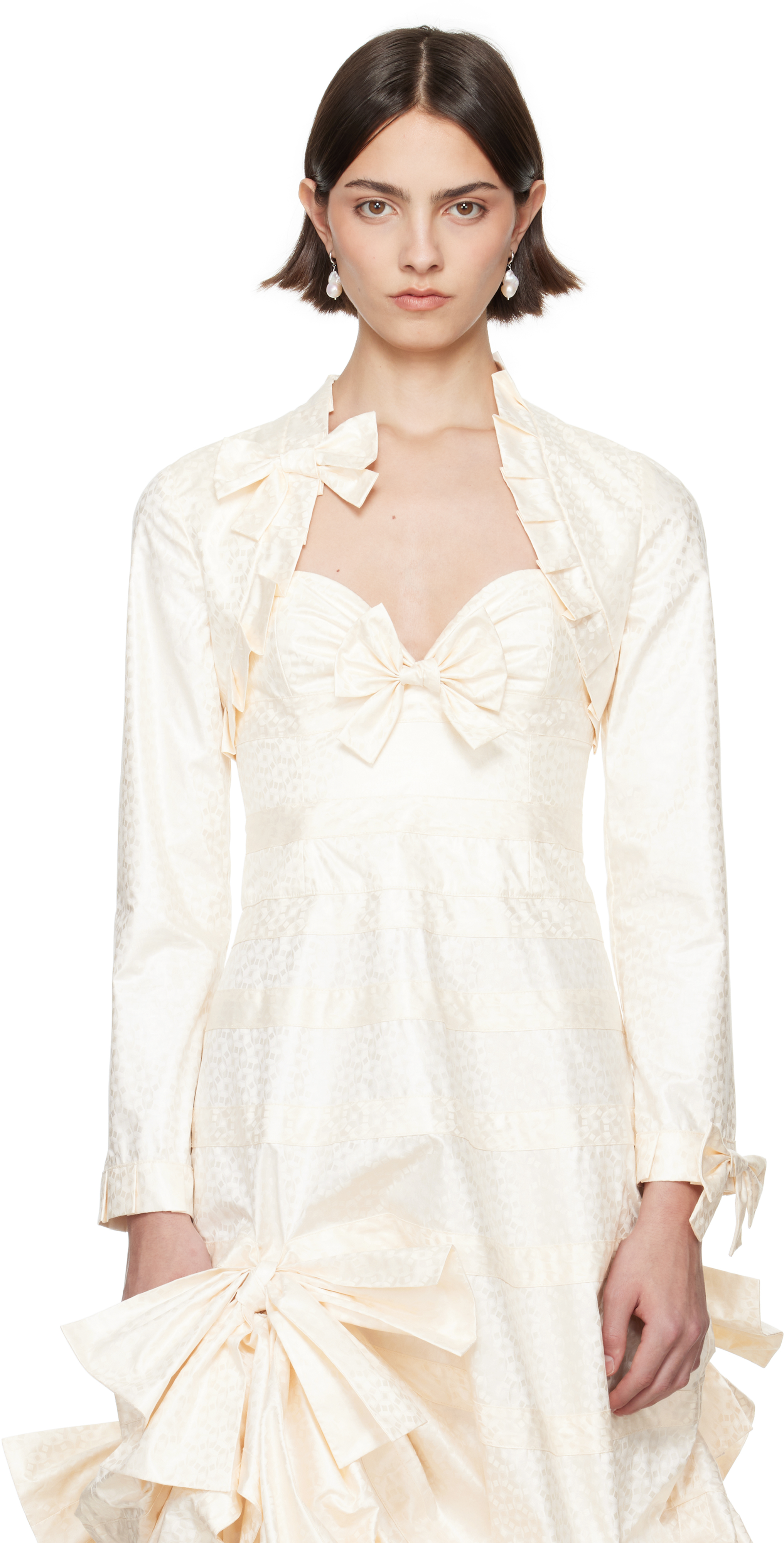 SSENSE Exclusive Bridal Capsule Bolero Cardigan