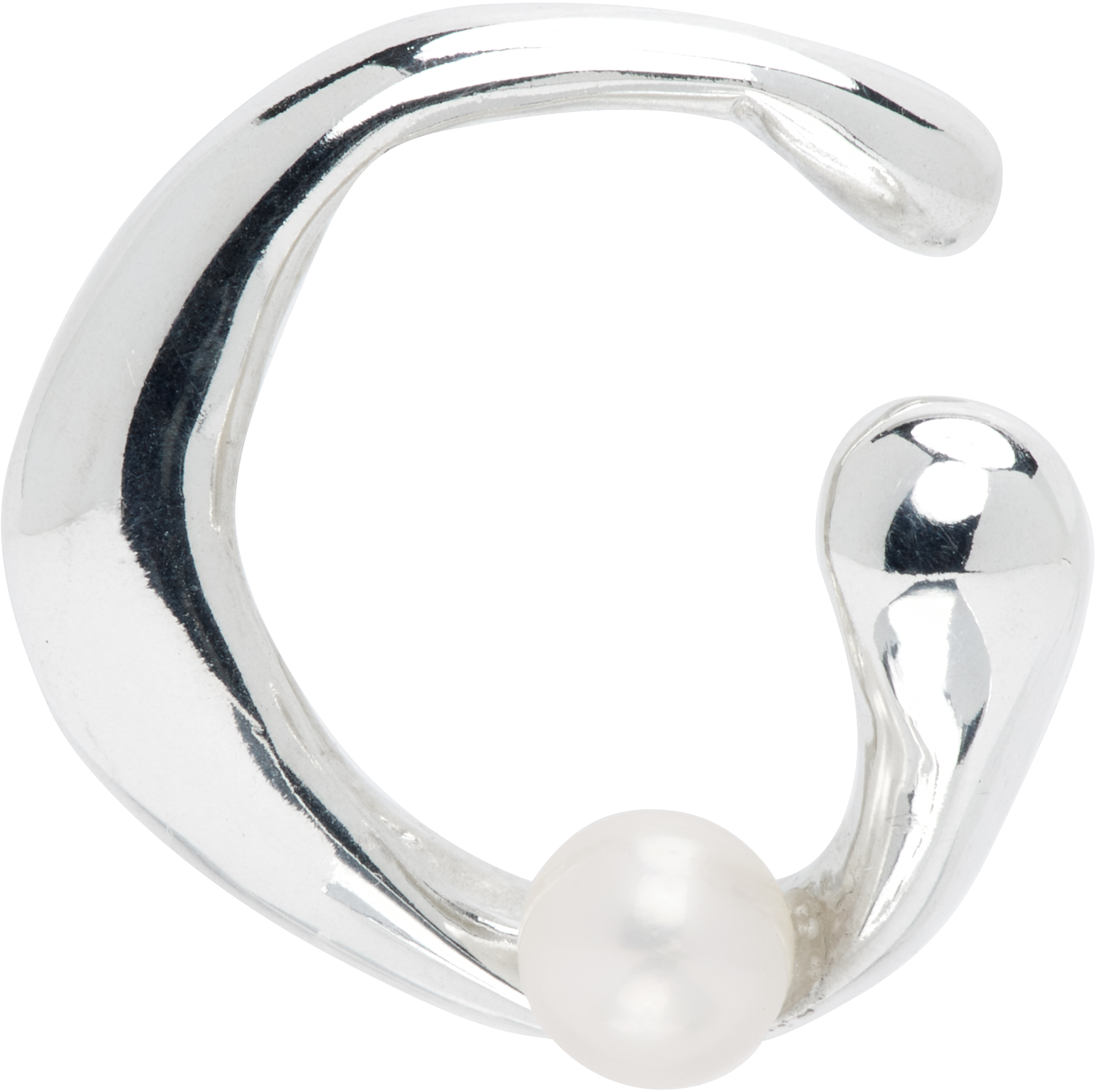 Faris Vero Perla Ear Cuff In Metallic