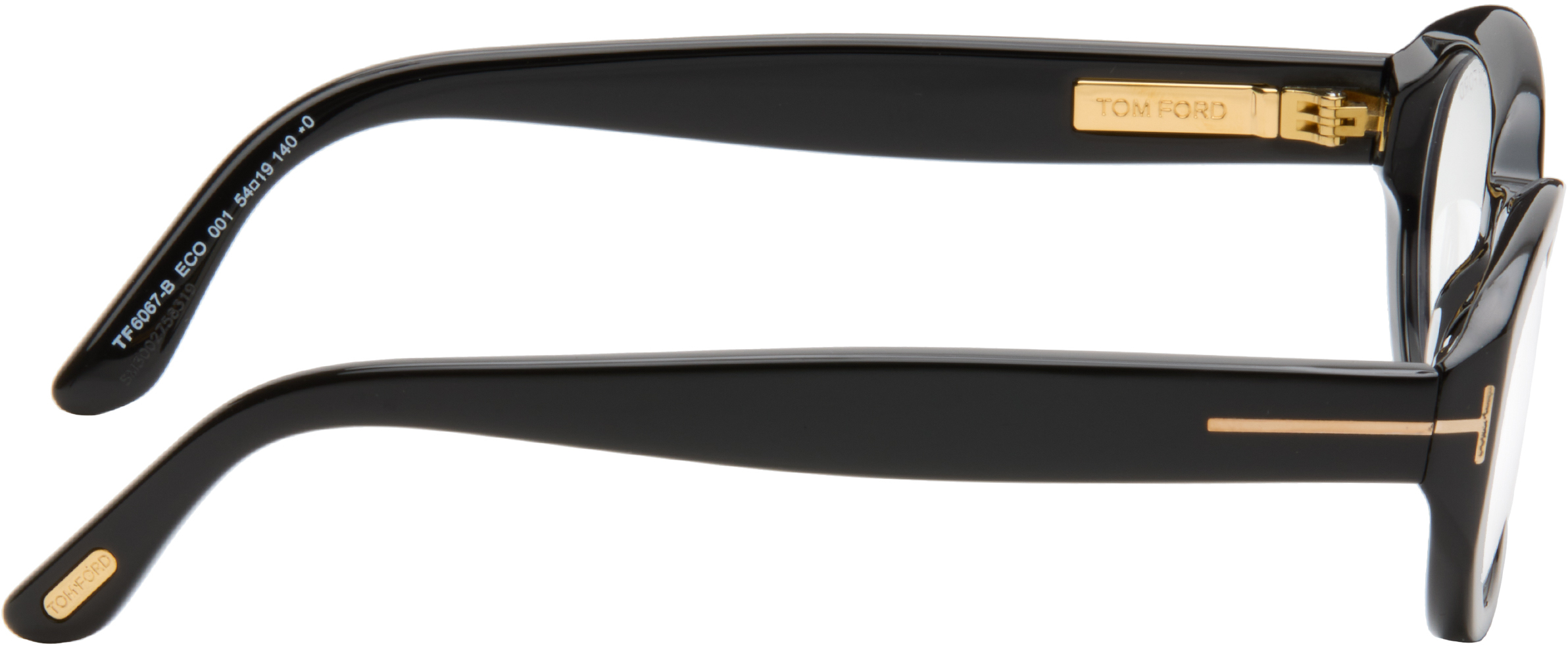 Tom Ford Black Oval Glasses In Black