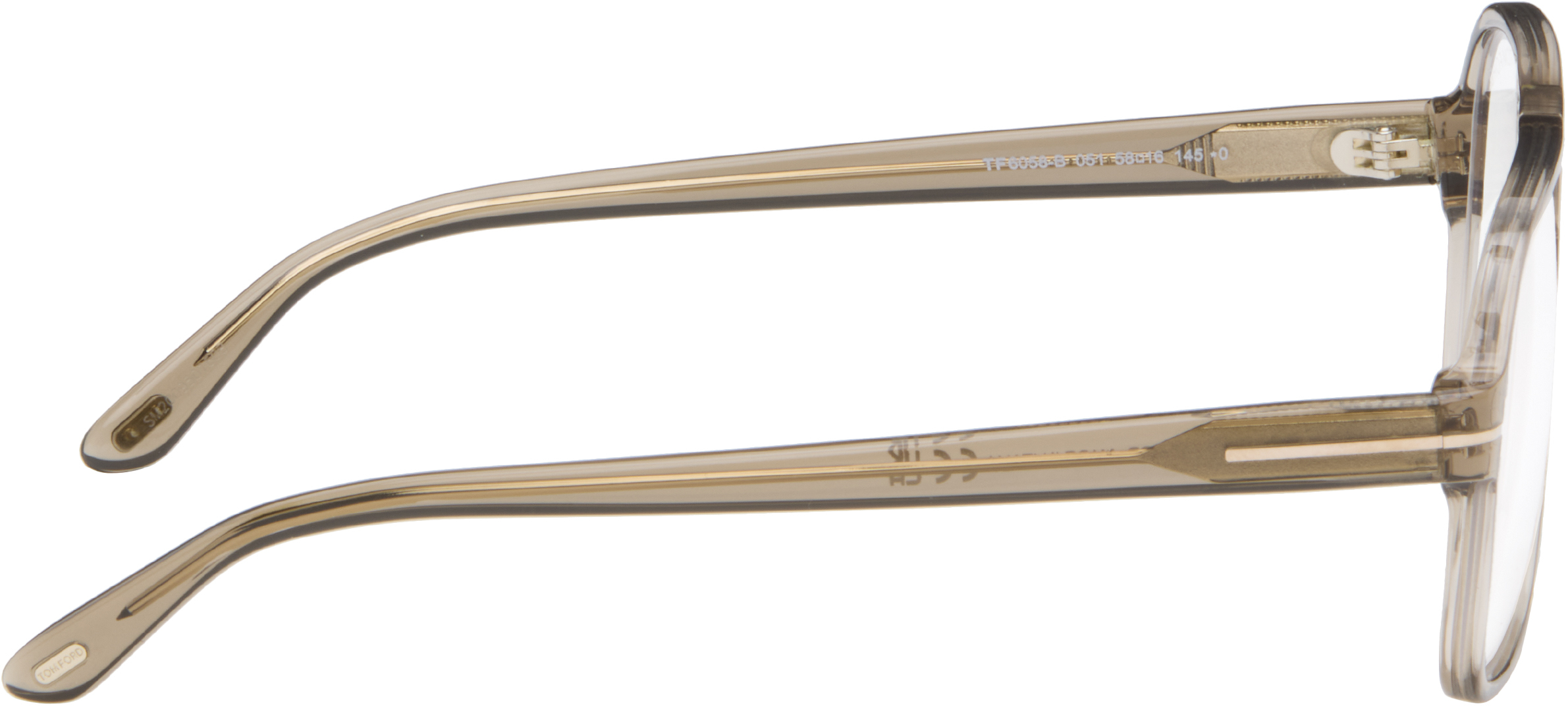 Tom Ford Brown Navigator Glasses In Neutral