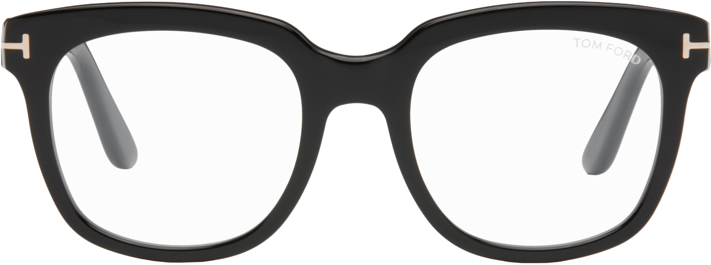 Black Blue Block Large Glasses