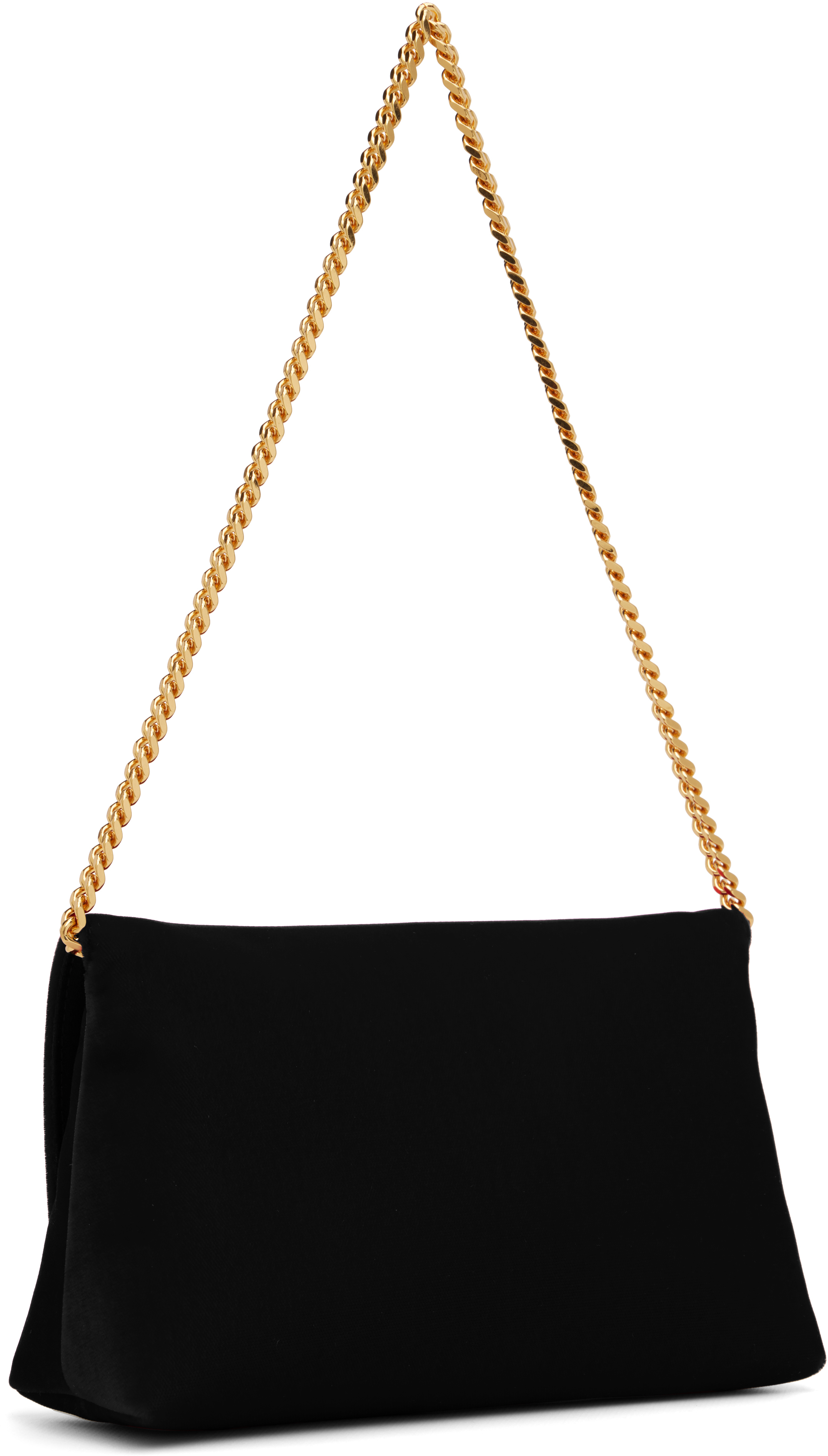 Tom Ford Black Velvet Mini Bag In Black