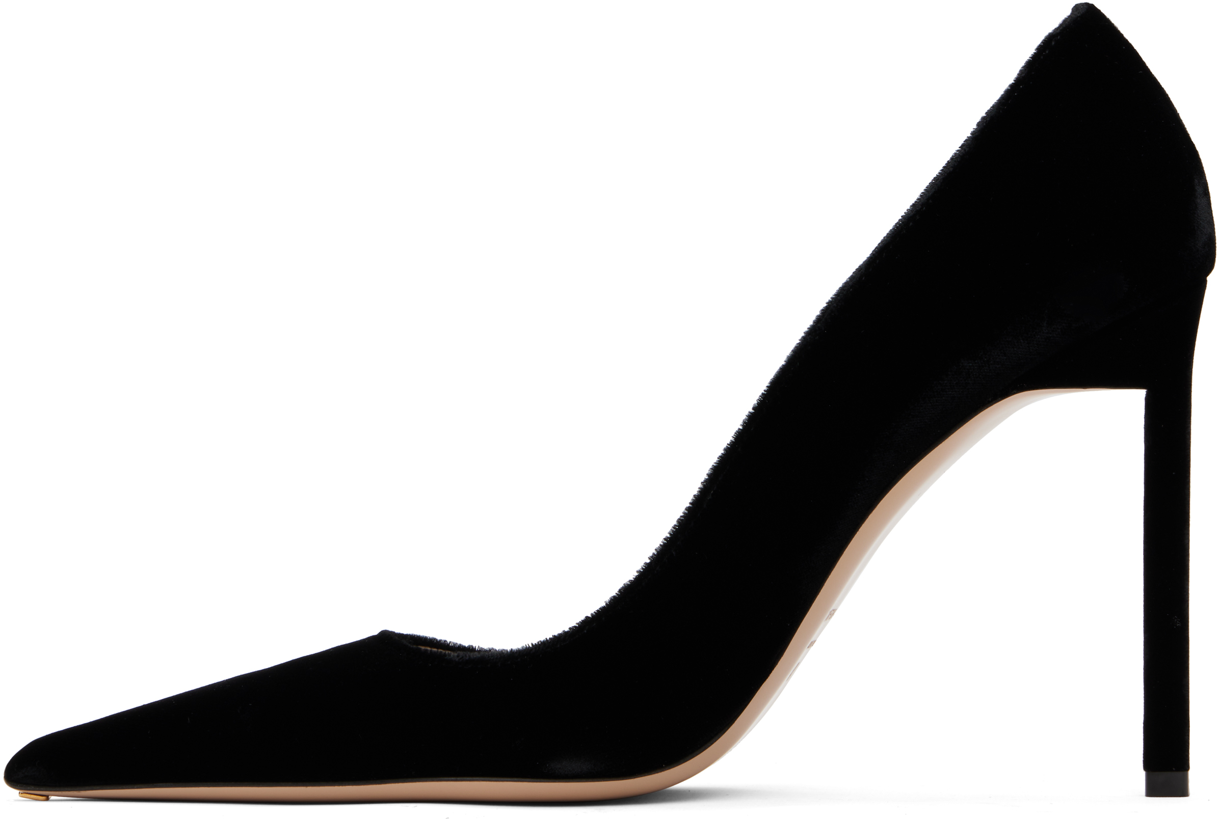 Tom Ford Black Velvet Heels In Black