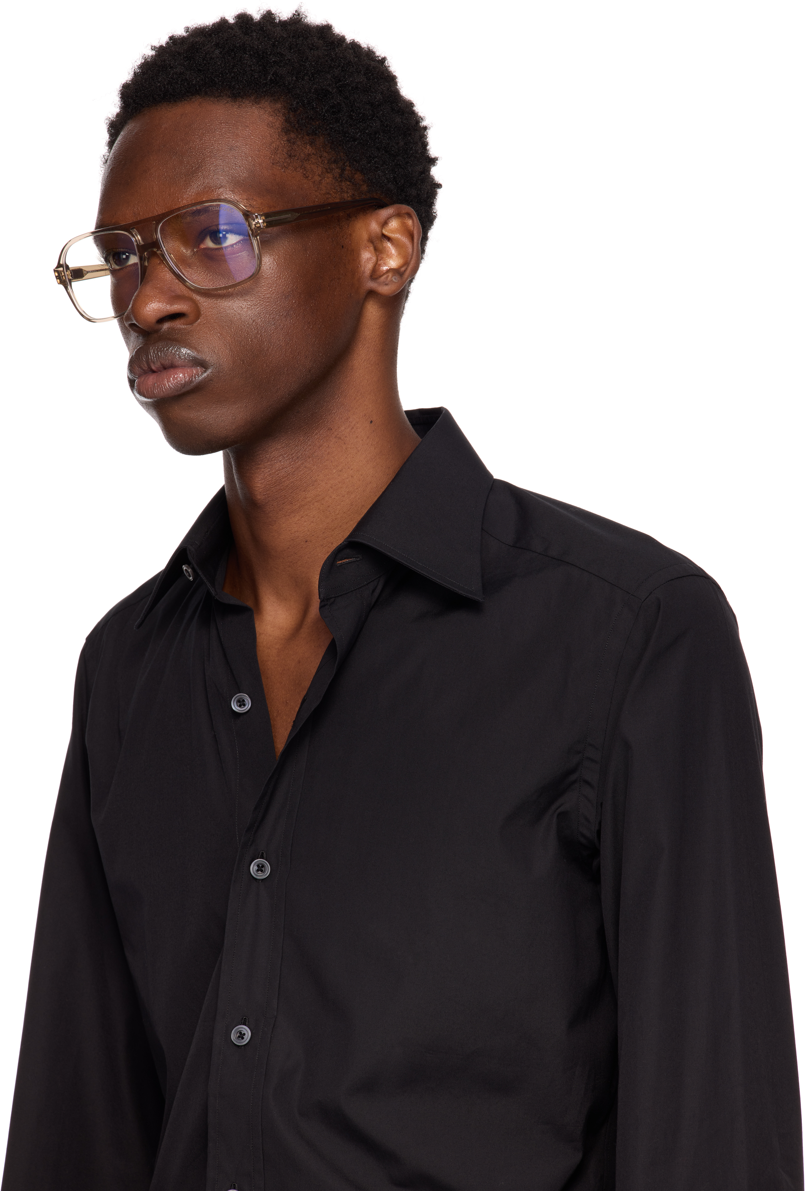 Tom Ford Brown Navigator Glasses In Brown