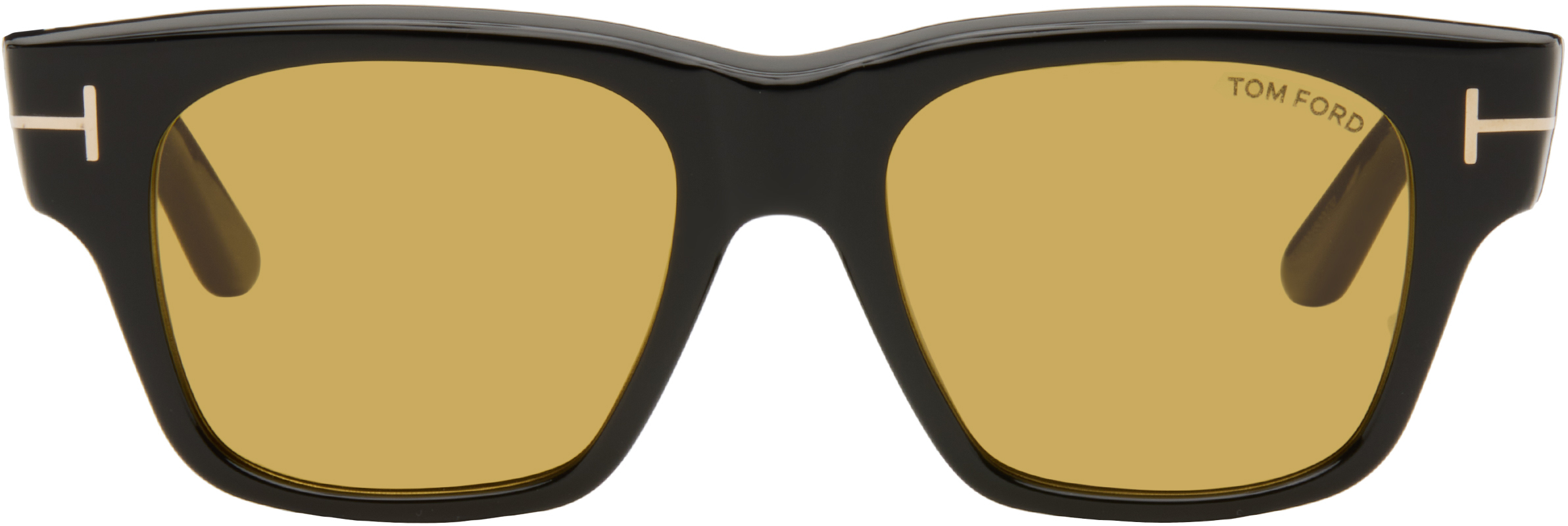 【関税込み】TOM FORD ブラック Caine サングラス TOM FORD: Black Caine Sunglasses | SSENSE