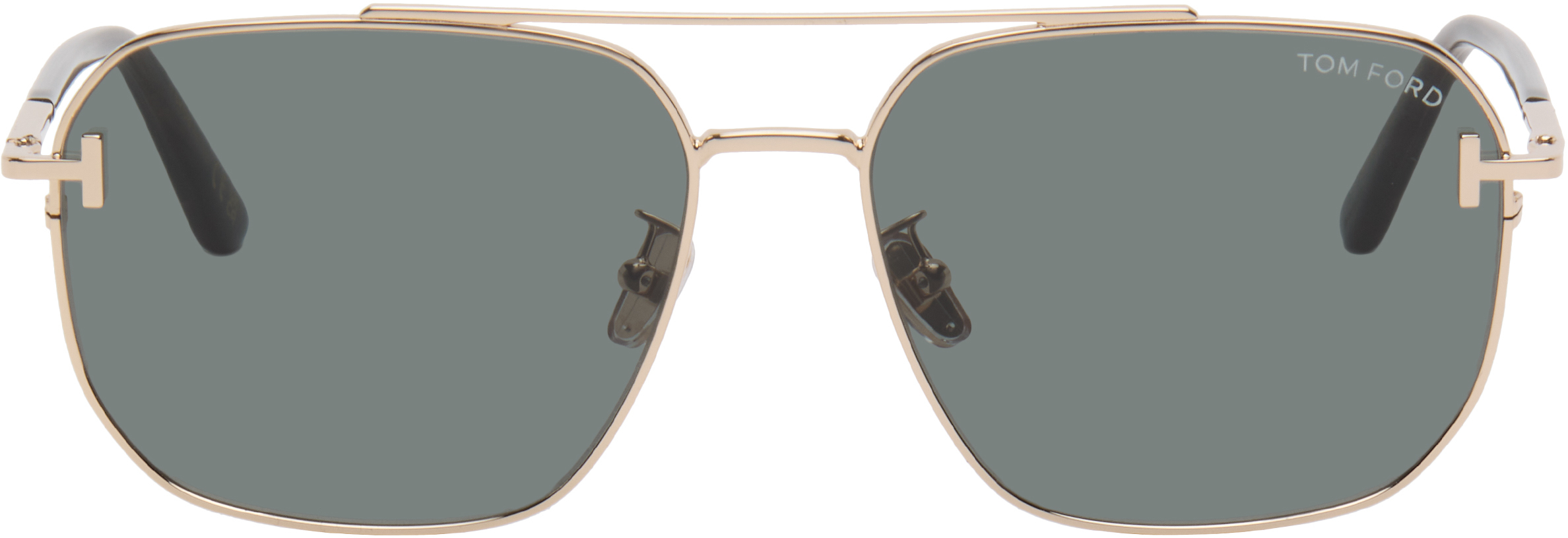 Gold Aviator Sunglasses