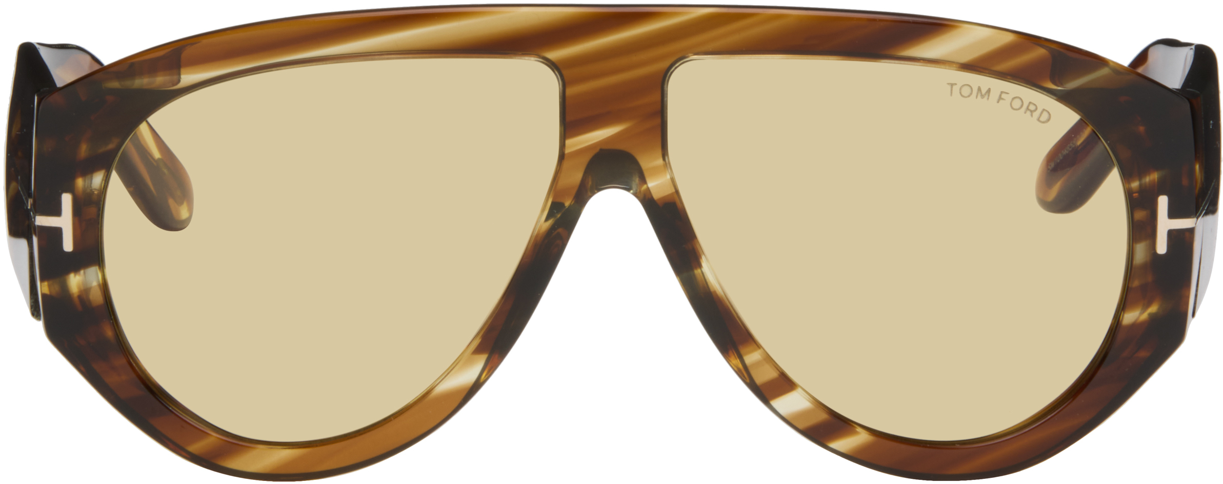 TOM FORD: ブラウン Bronson サングラス | SSENSE 日本