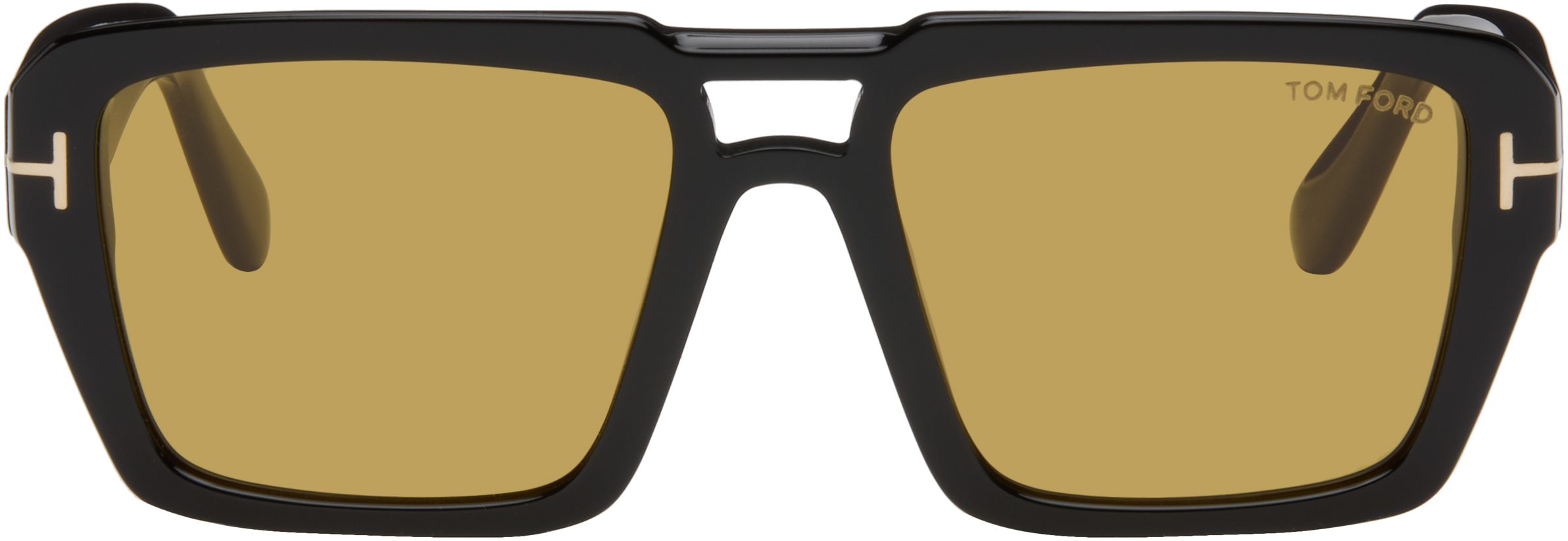 Black Redford Sunglasses by TOM FORD on Sale display picture 1
