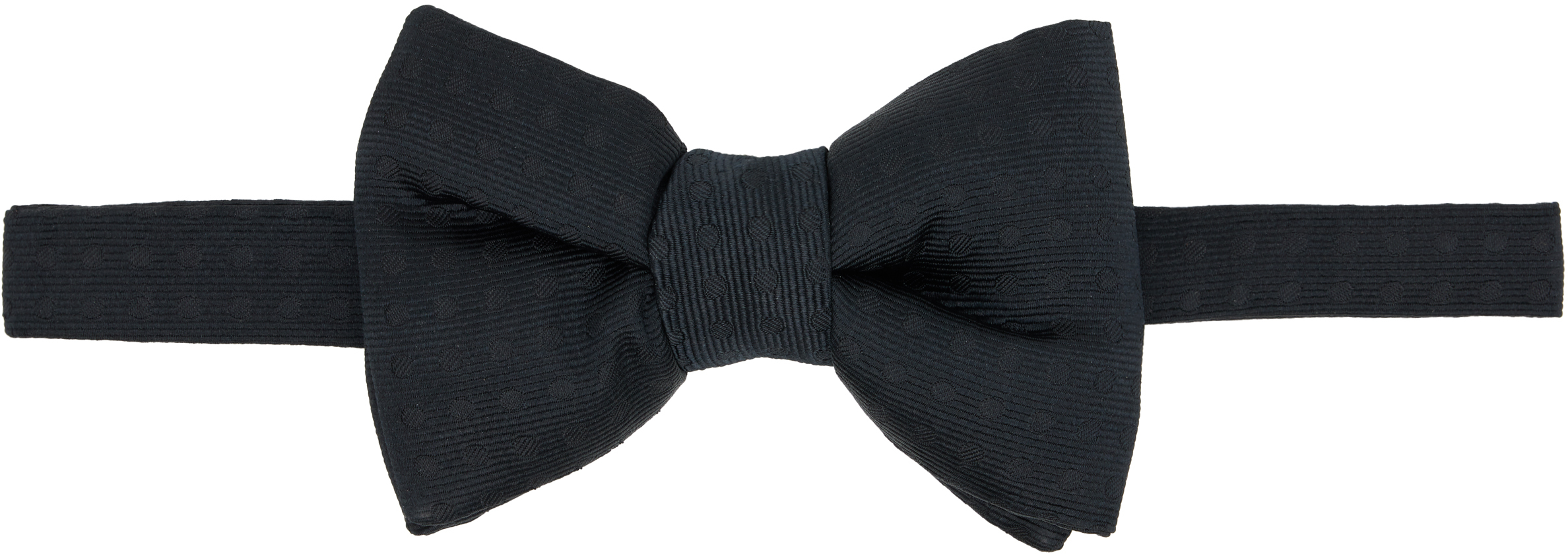 Tom Ford Black Polka-dot Bow Tie