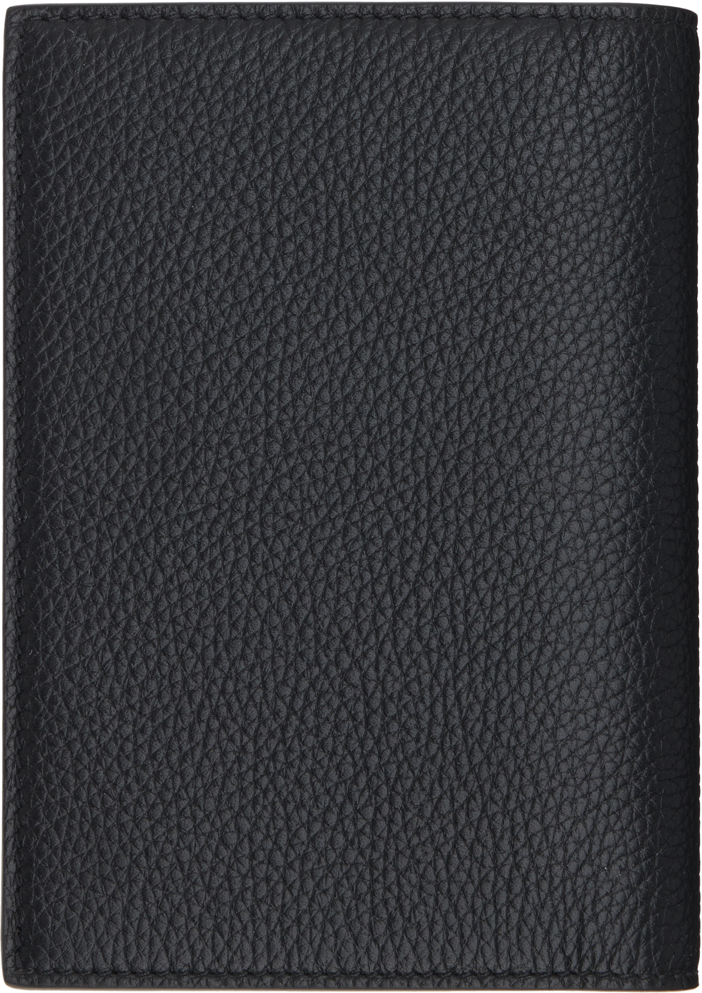 Tom Ford Black Soft Grain Leather T Line Passport Holder