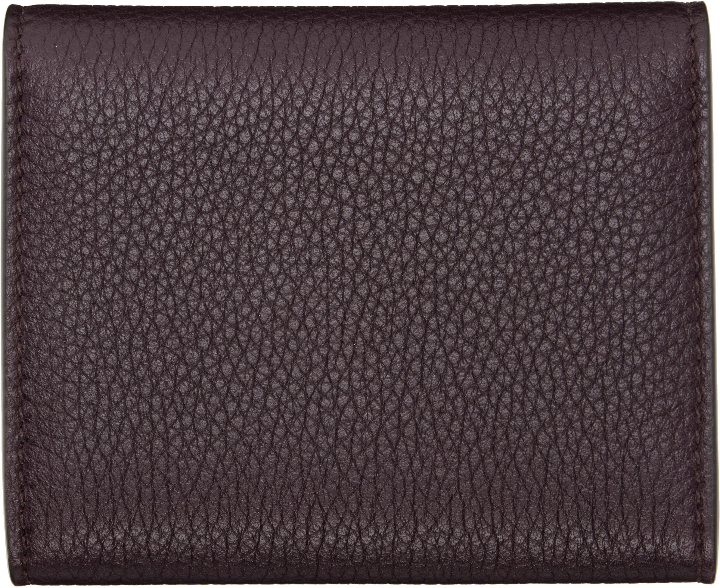 Tom Ford Burgundy Soft Grain Leather Slim Card Holder