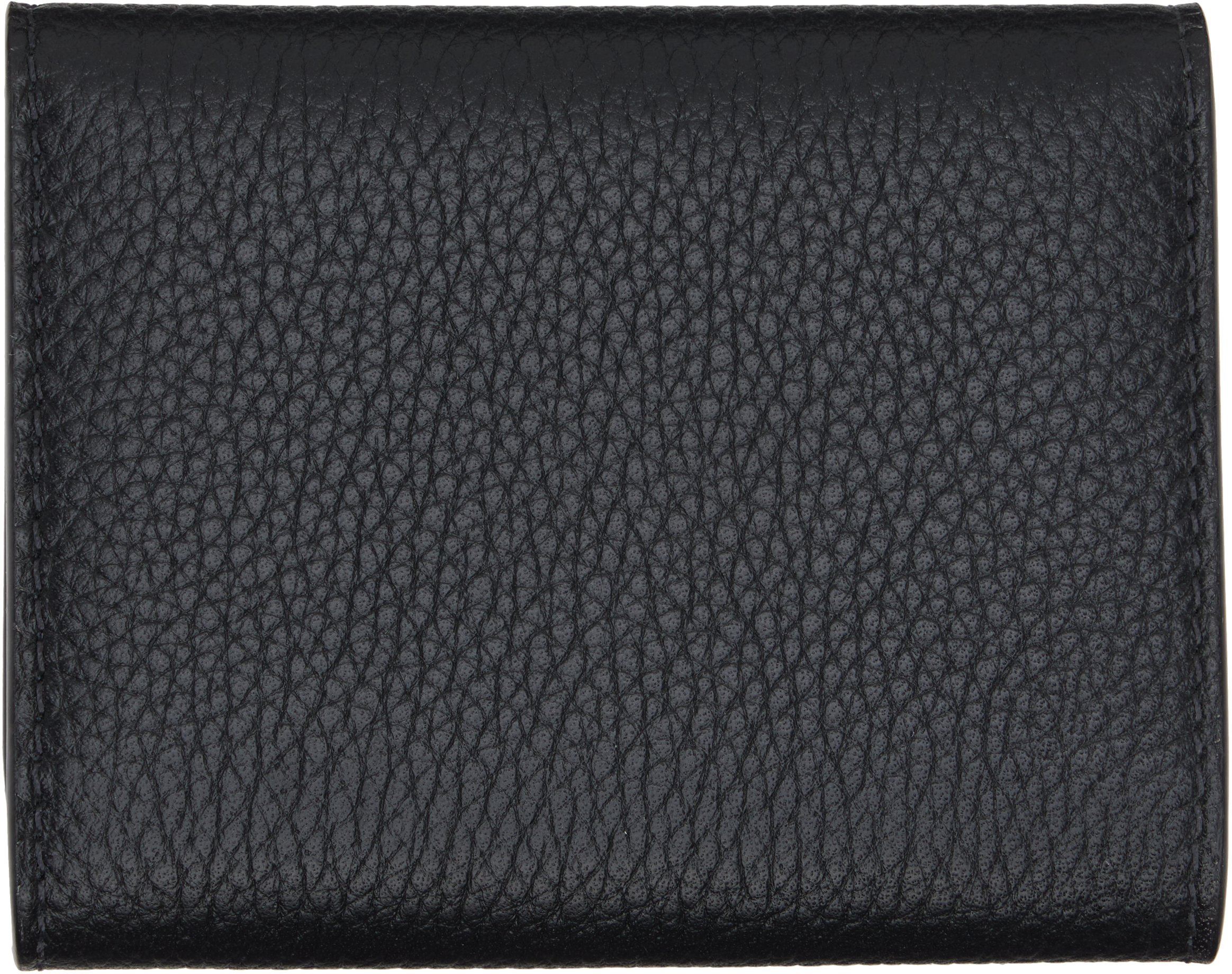 Tom Ford Black Soft Grain Leather Slim Card Holder