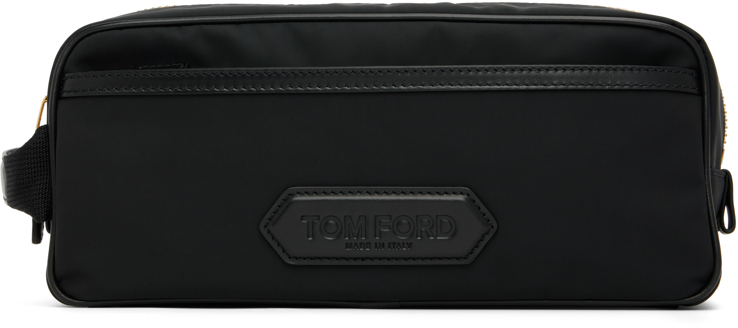 Tom Ford Black Canvas Double Zip Toiletry Bag