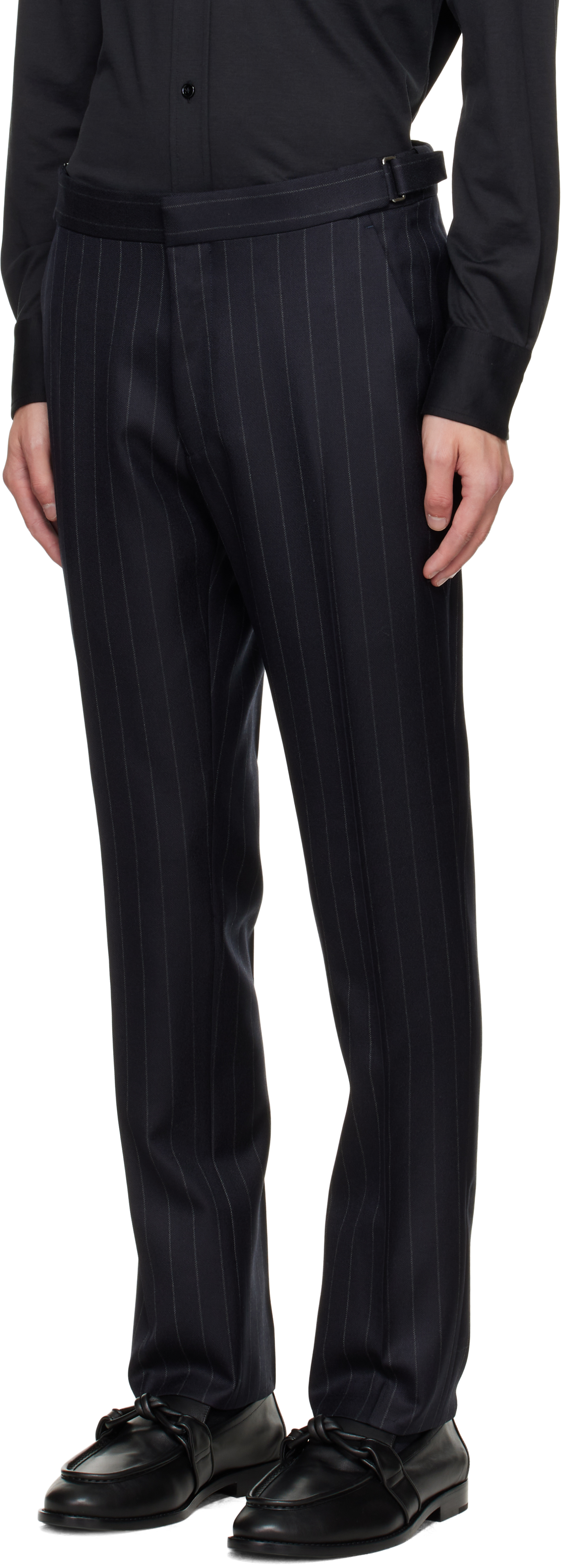 Tom Ford Gray Chalk Stripe Dyllan Suit In Multi