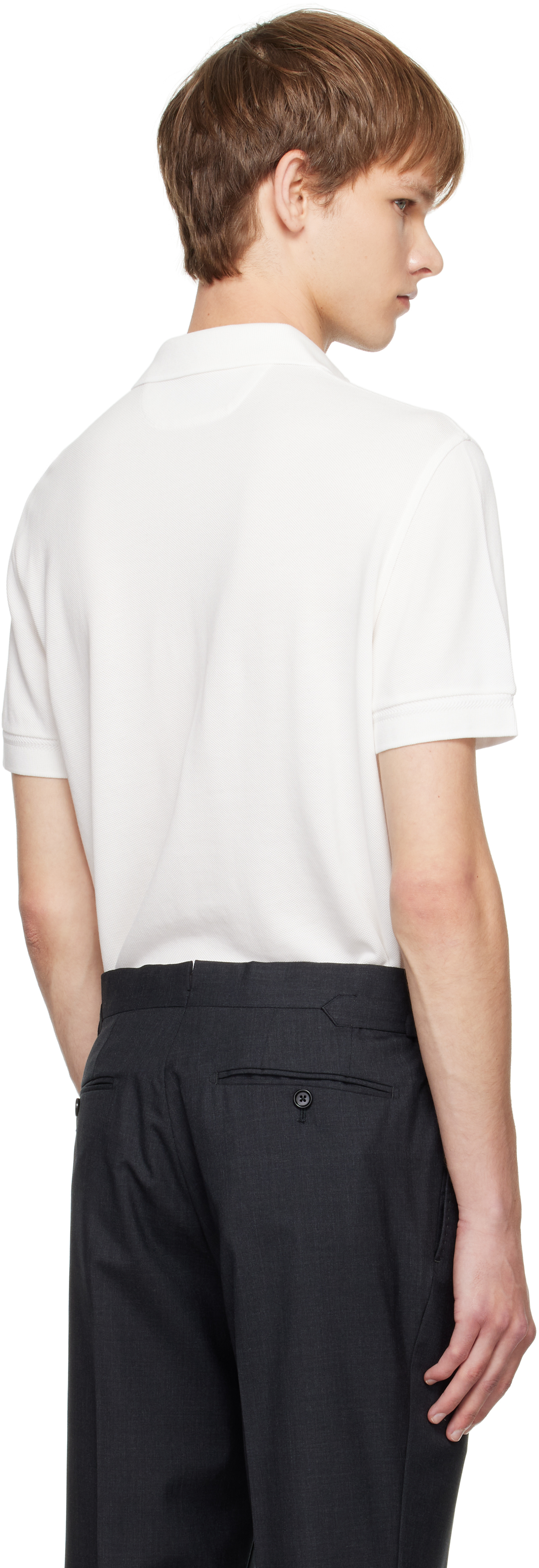 Tom Ford Towelling Polo In Animal Print