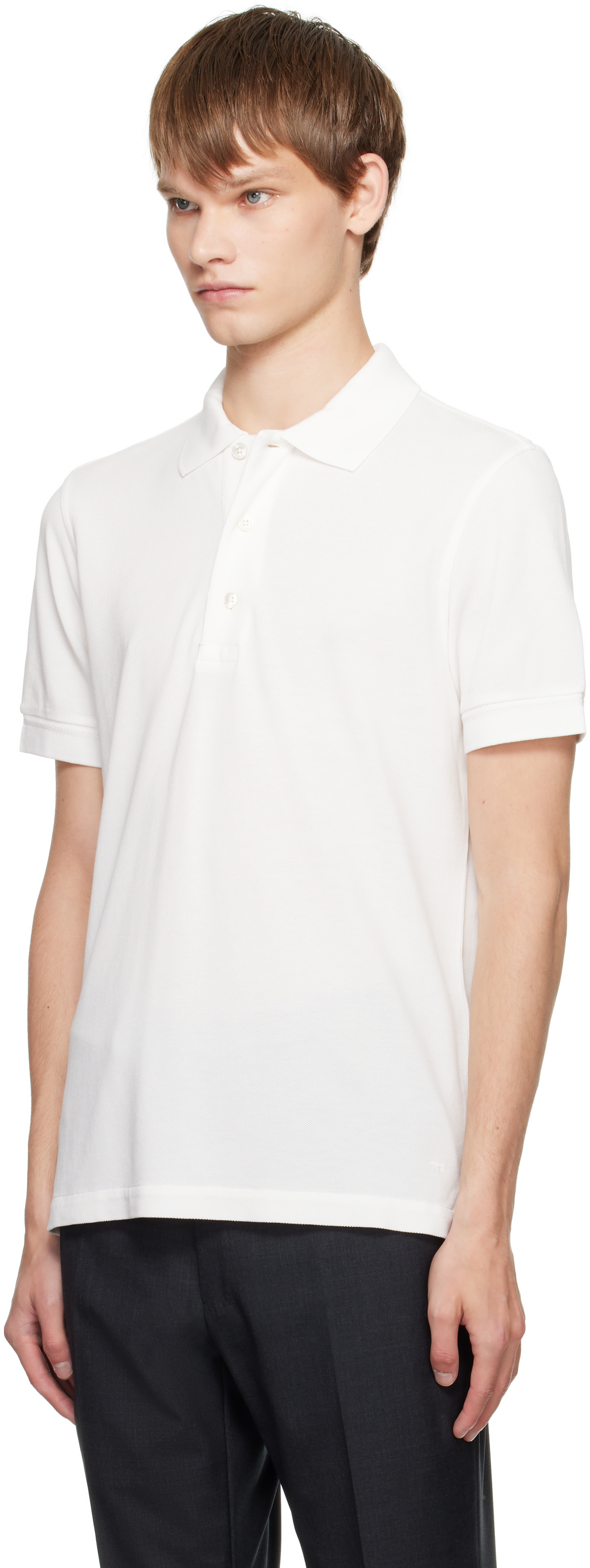 Tom Ford Towelling Polo In Animal Print