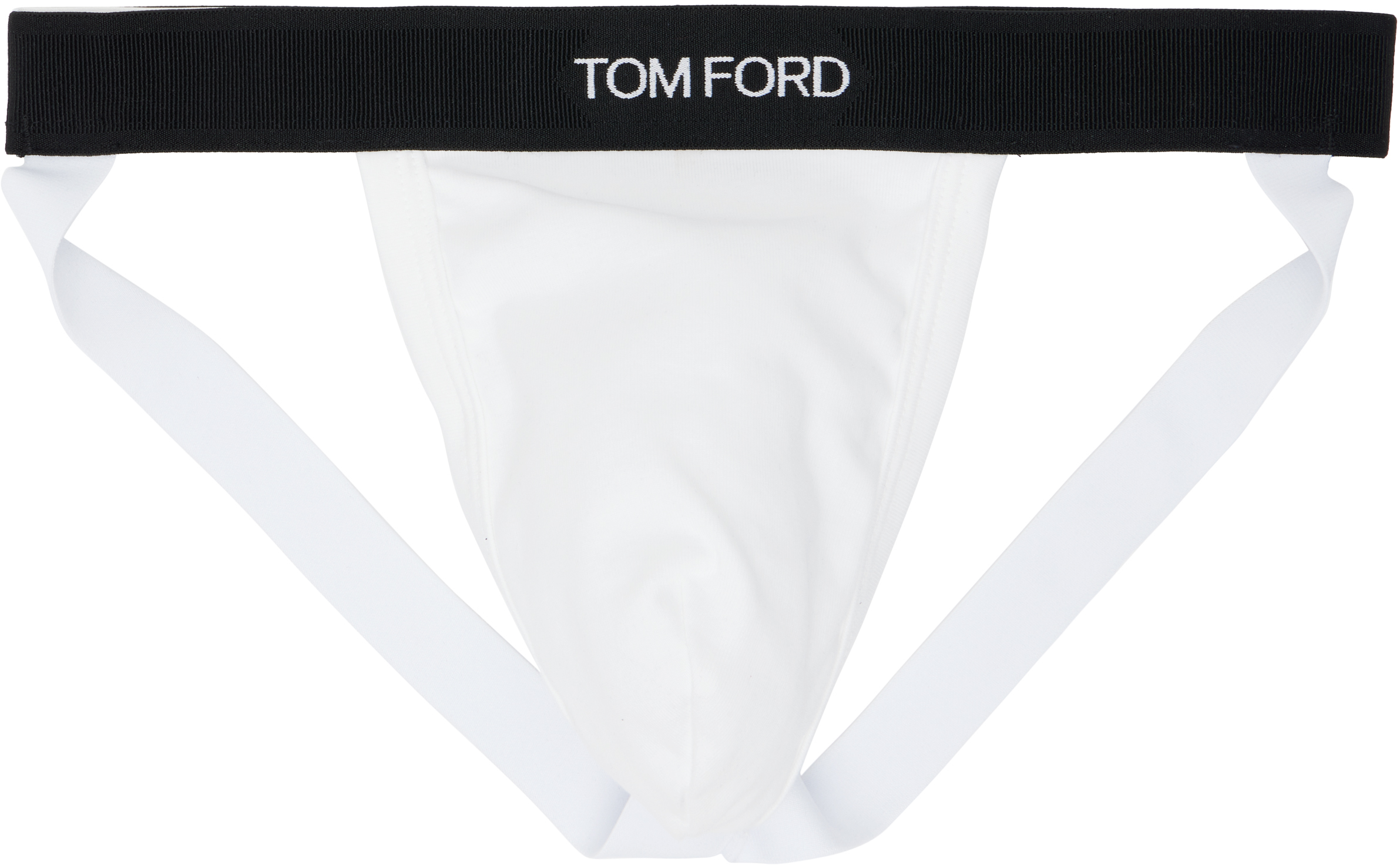 White Cotton Jock Strap