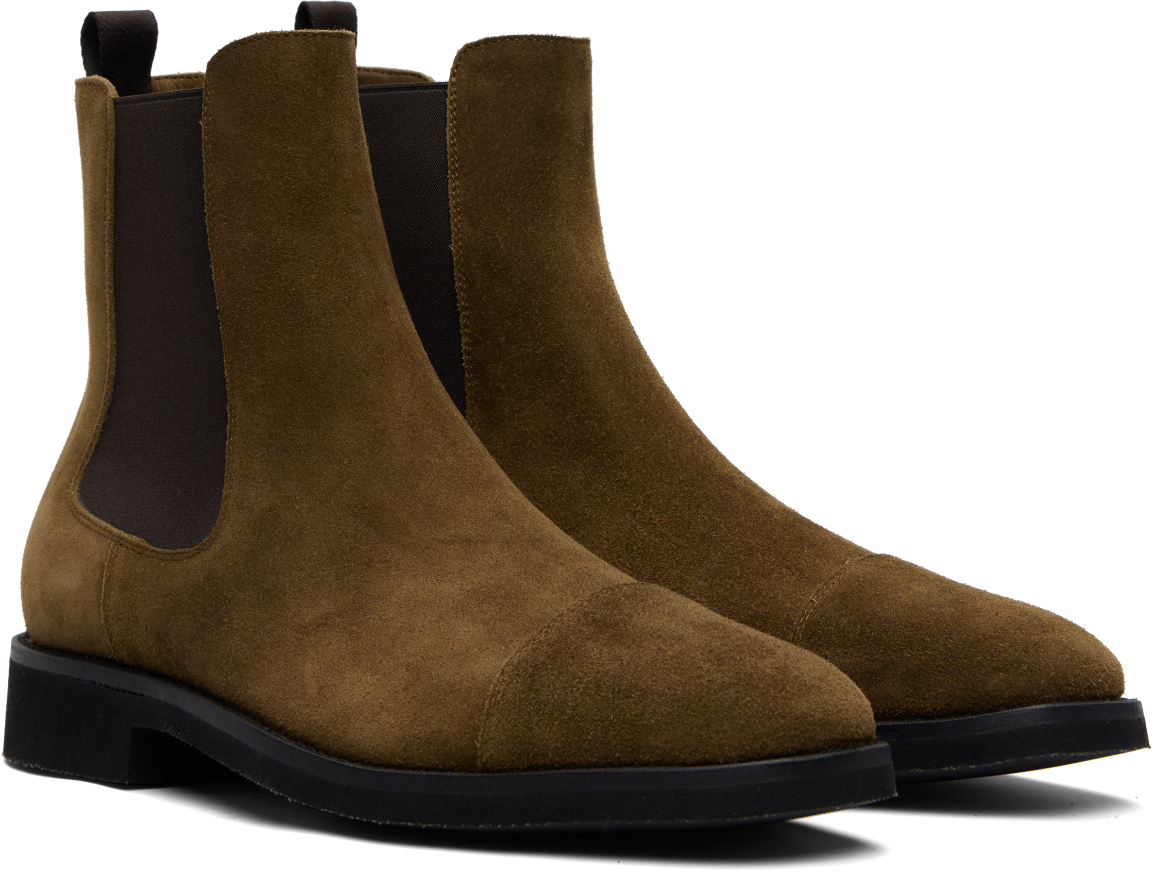 Tom Ford Suede Chelsea Boots In Brown