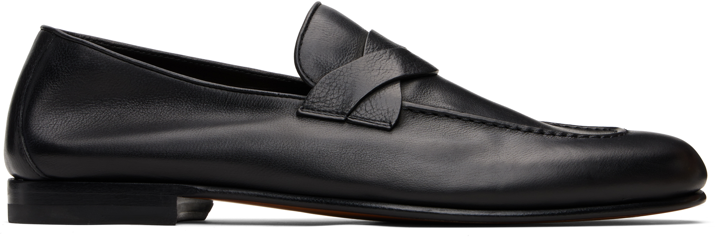 Black Gigi Twisted Band Loafers