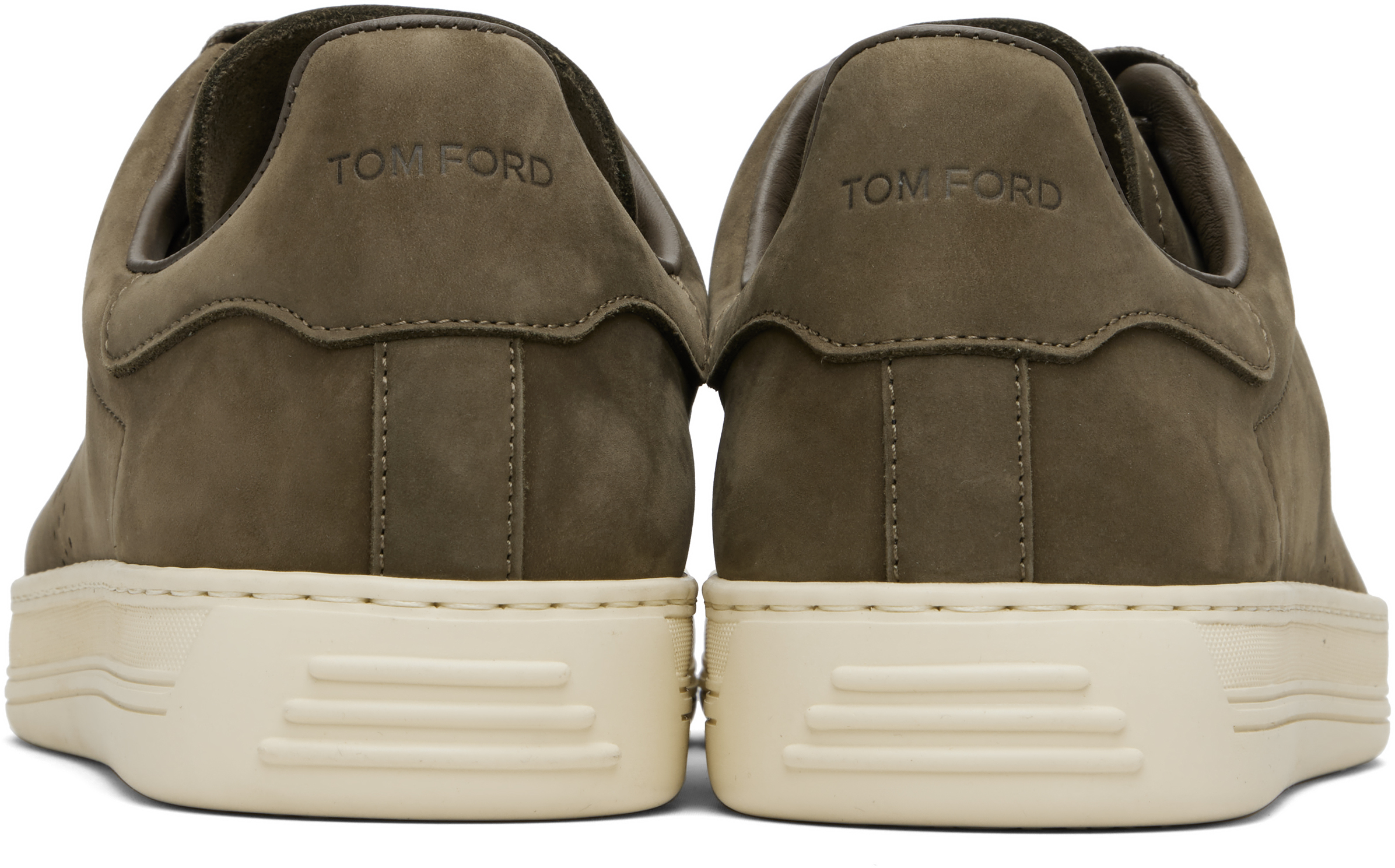 Tom Ford Khaki Nubuck Warwick Sneakers In Multi