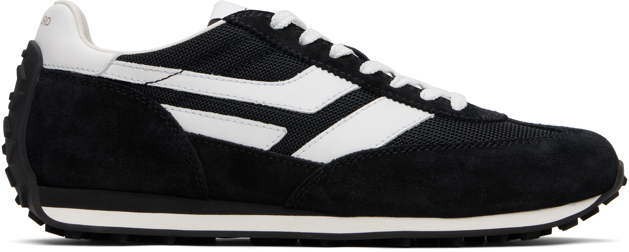 Tom Ford Suede Sneakers With Contrast Panels And Flat Sole