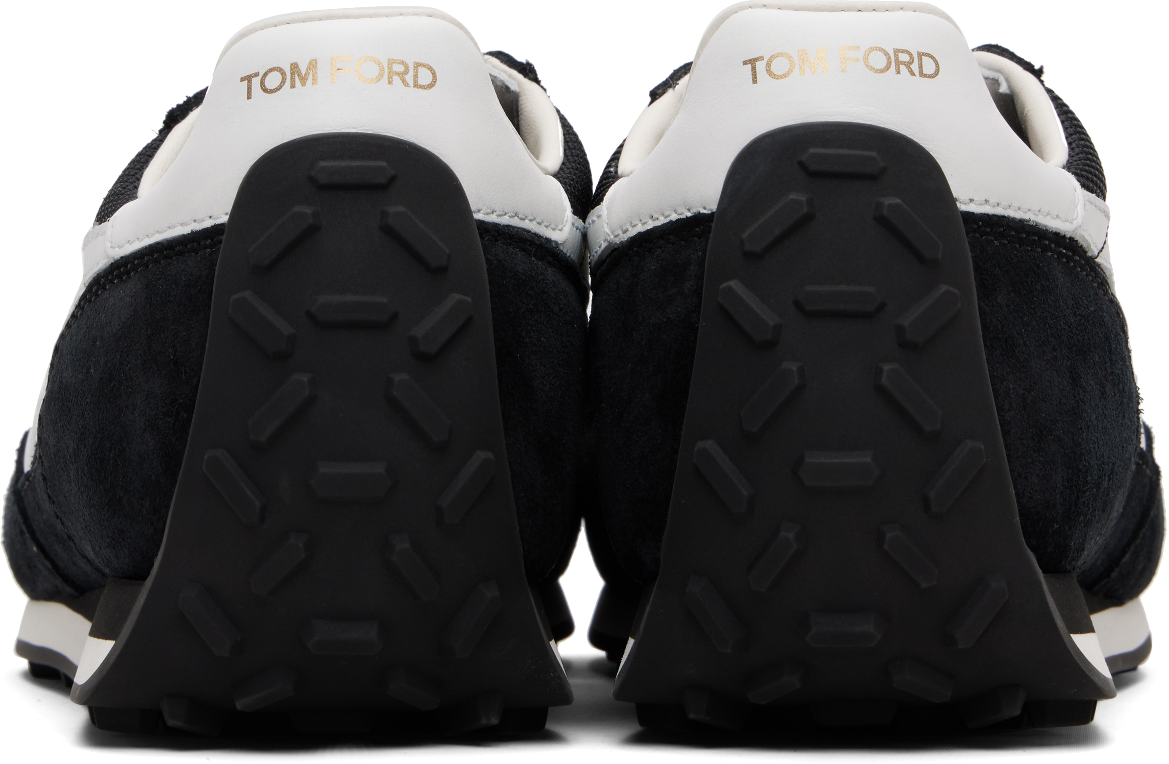 Tom Ford Suede Sneakers With Contrast Panels And Flat Sole