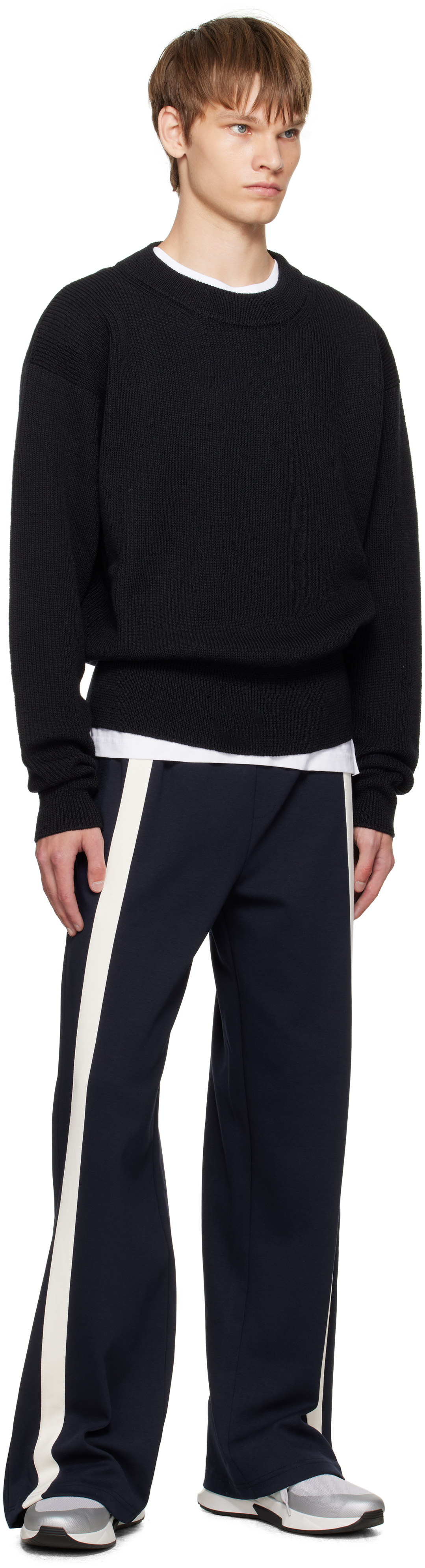 Tom Ford Gray Neoprene Suede Jago Sneakers In Gray