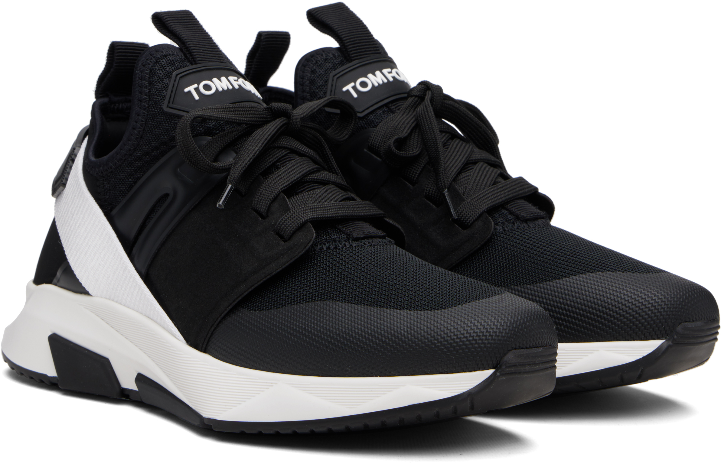 Tom Ford Panelled Logo-patch Sneakers