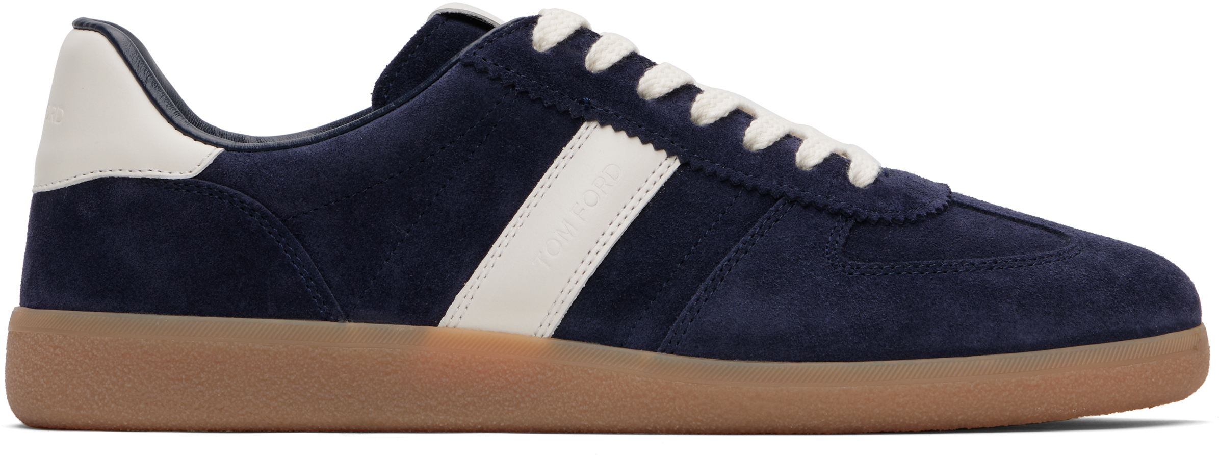 Tom Ford Low Top Sneakers With Contrast Heel Tab