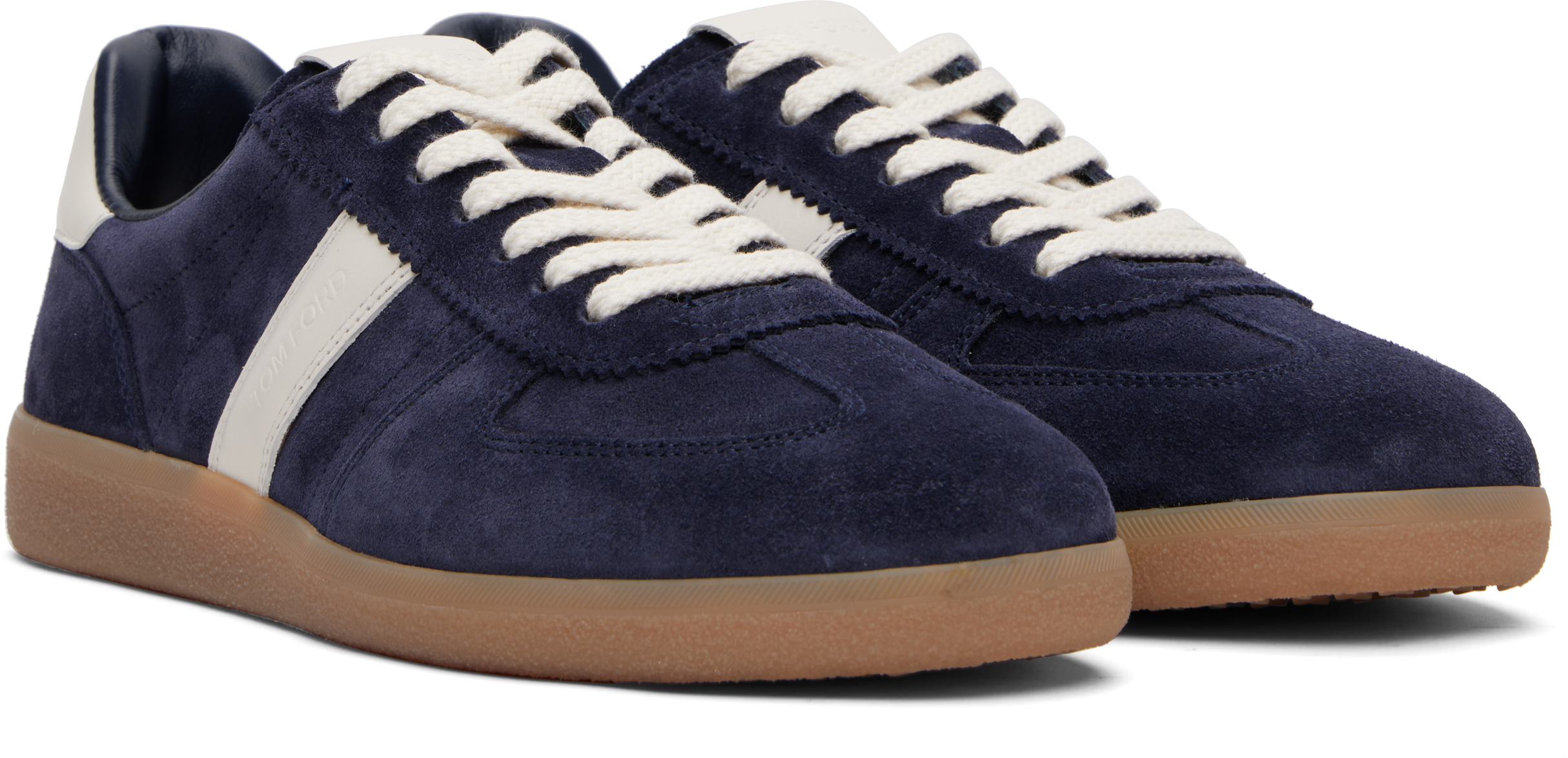 Tom Ford Low Top Sneakers With Contrast Heel Tab