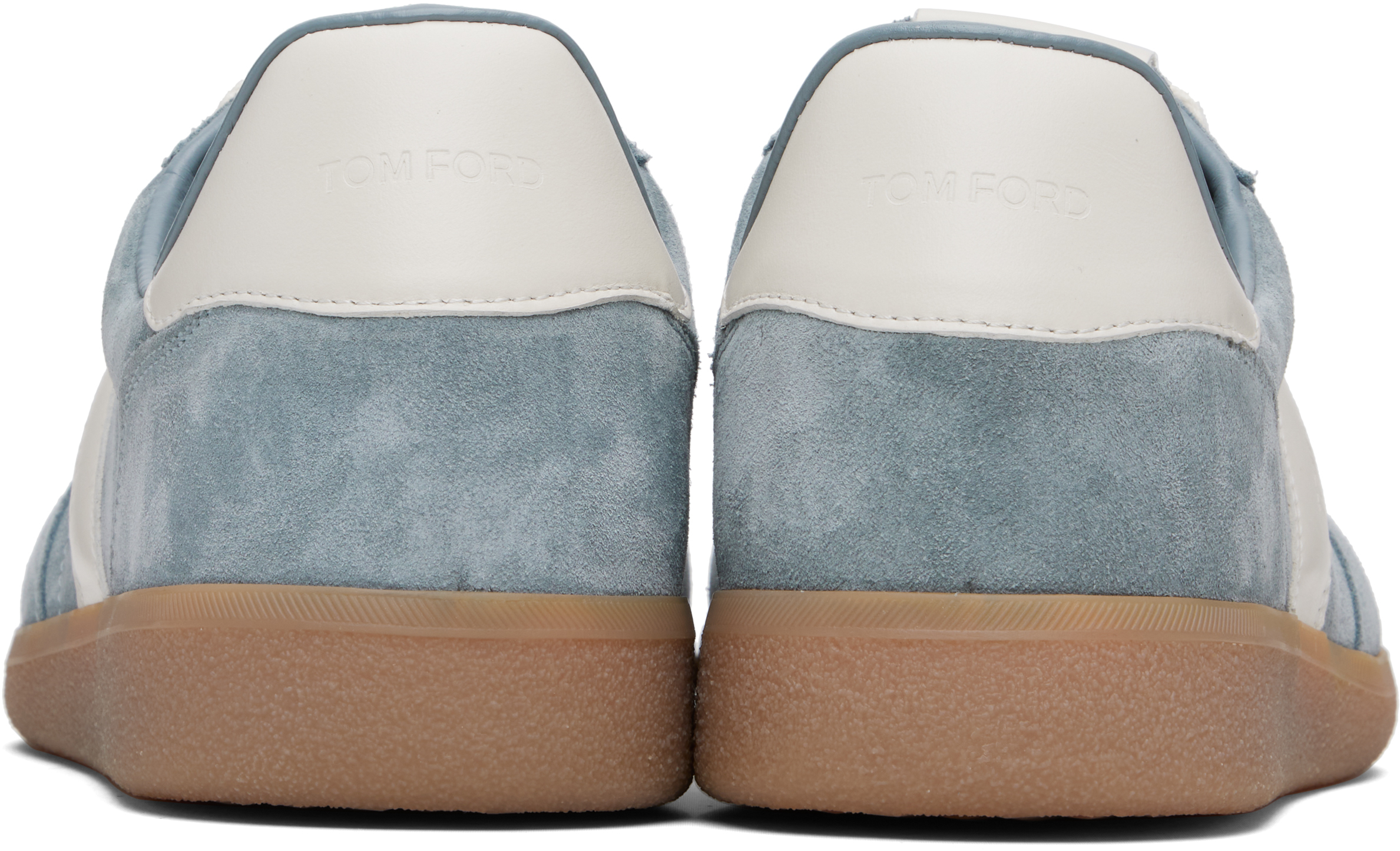Tom Ford Blue Suede Archer Sneakers In Multi