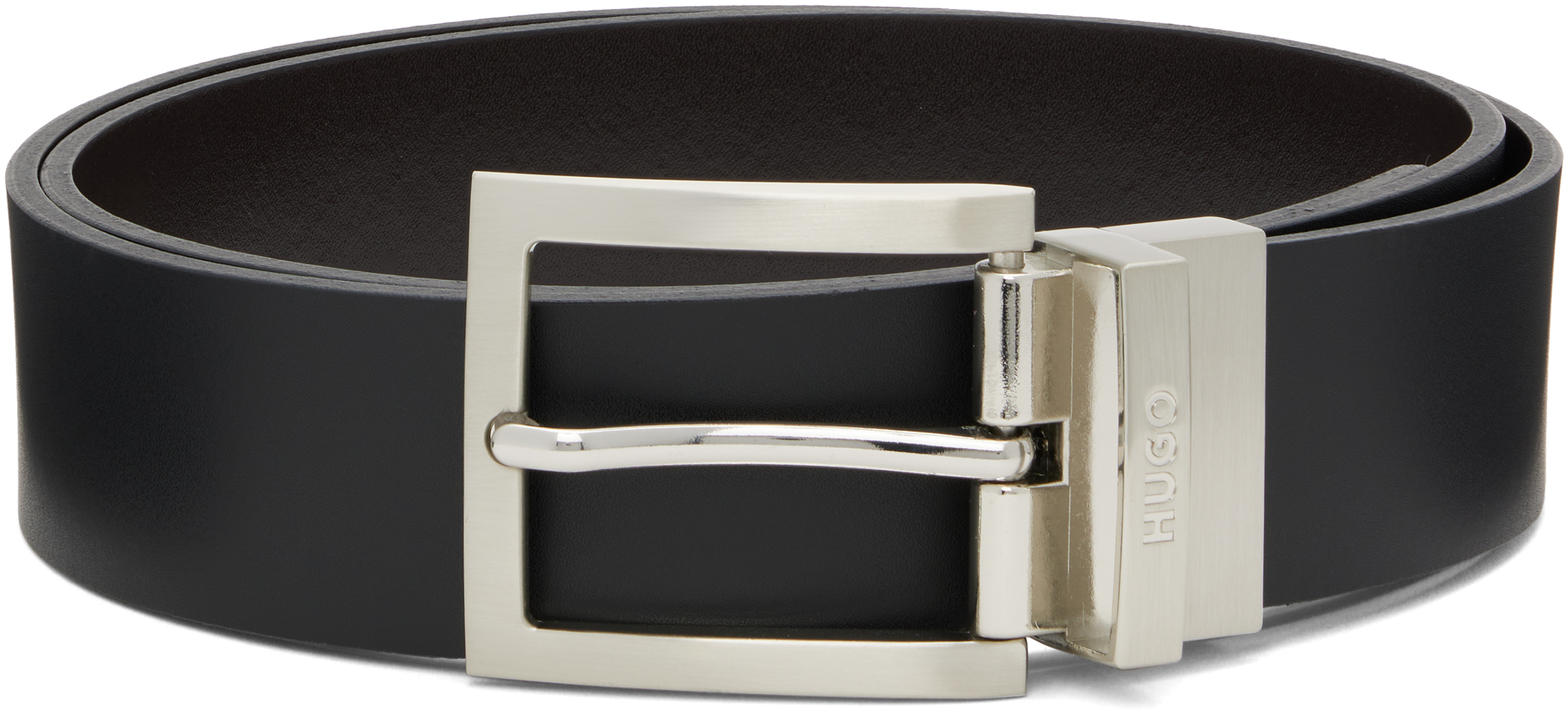 Black & Brown Leather Reversible Belt
