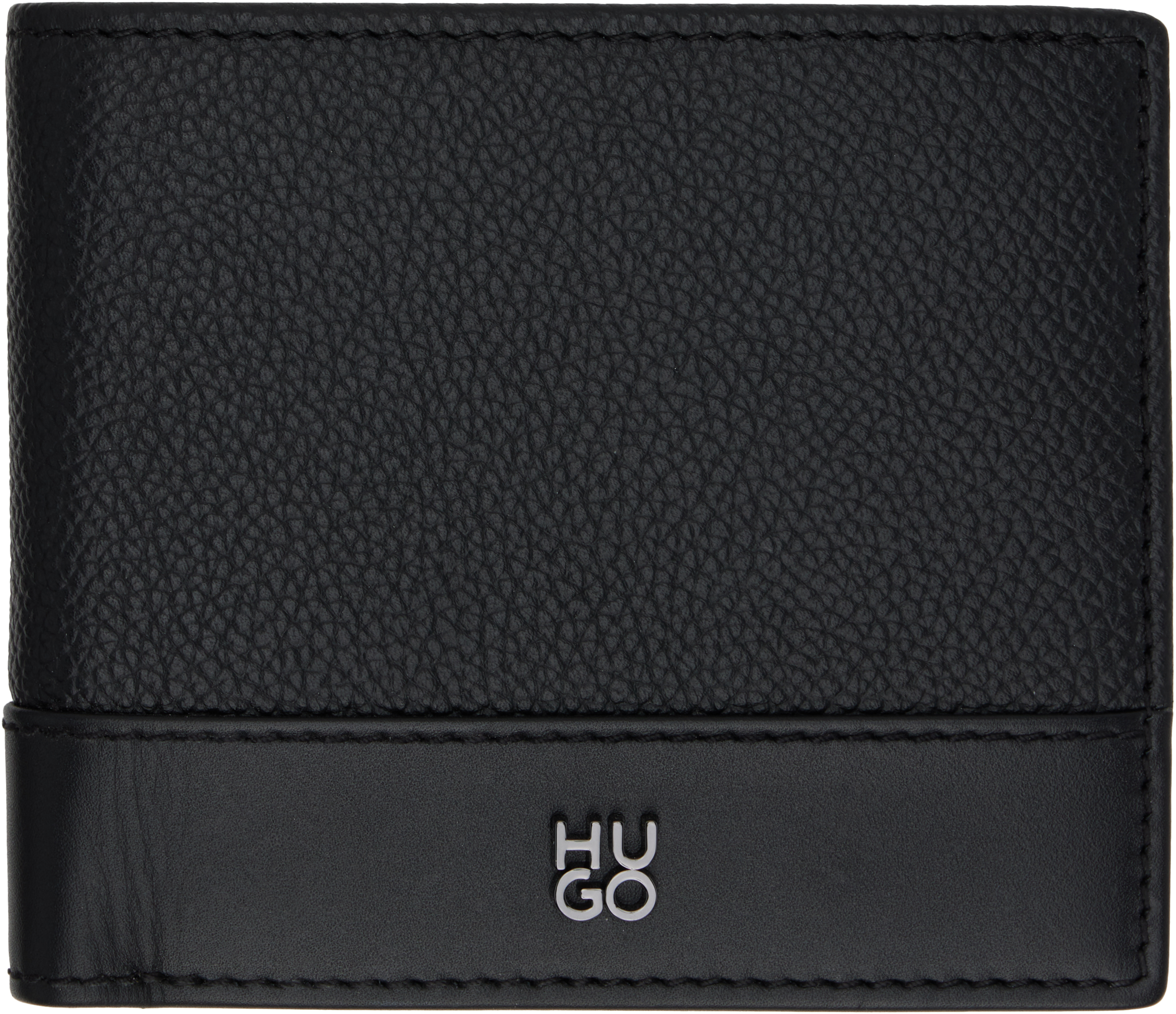 Black Leather Bifold Wallet