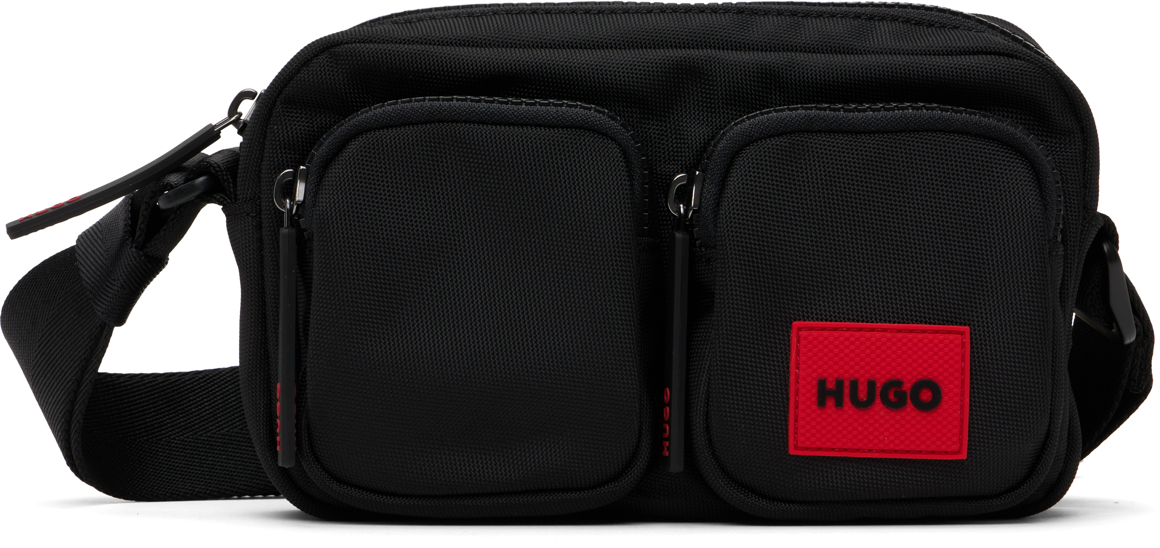Black Logo Patch Bag