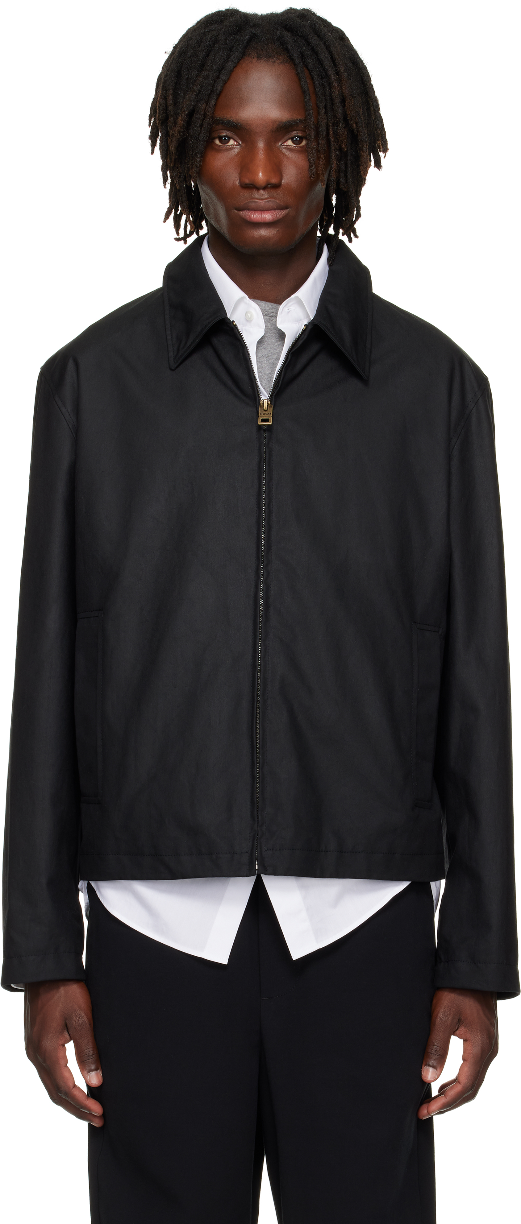 Black Water-Repellent Jacket