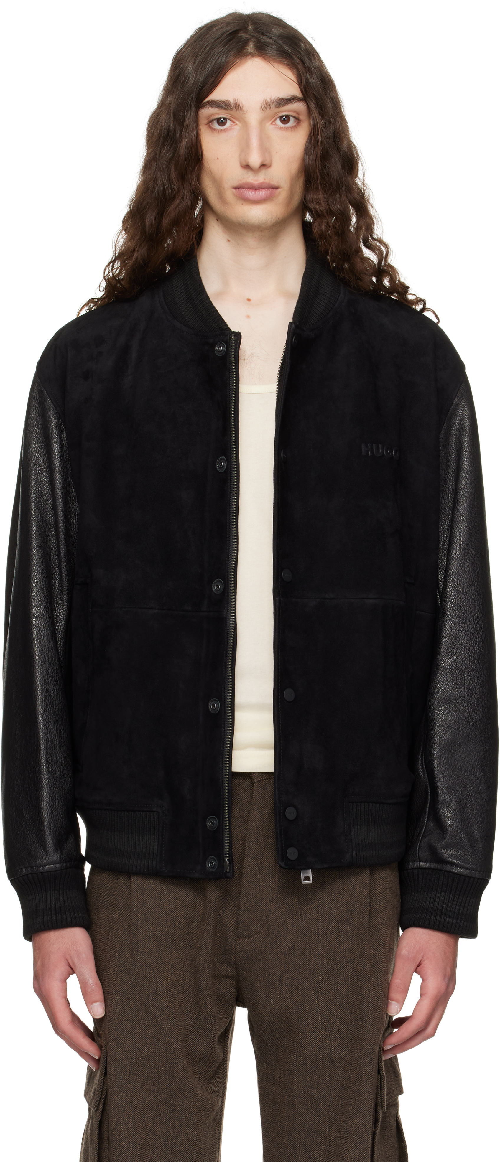 ブラックレザージャケット Rick Owens EKAM似 RICK OWENS(リックオウエンス) レザージャケット(メンズ) - 海外