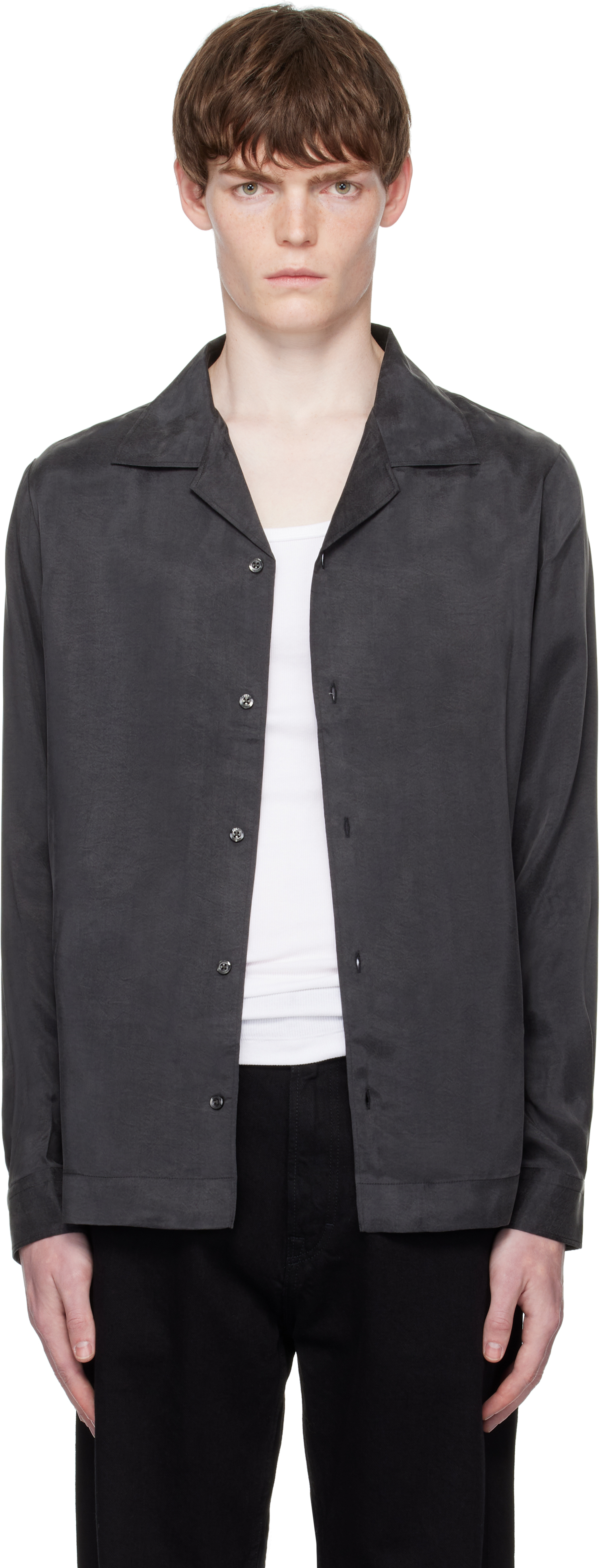 Gray Loose-Fit Shirt