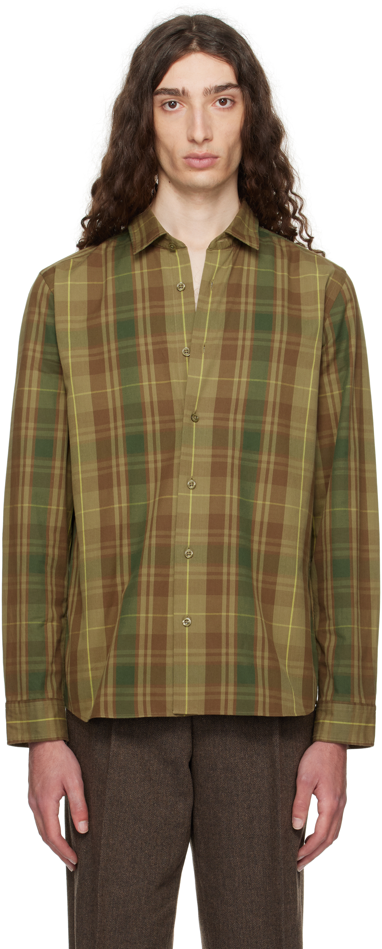 Green Check Shirt
