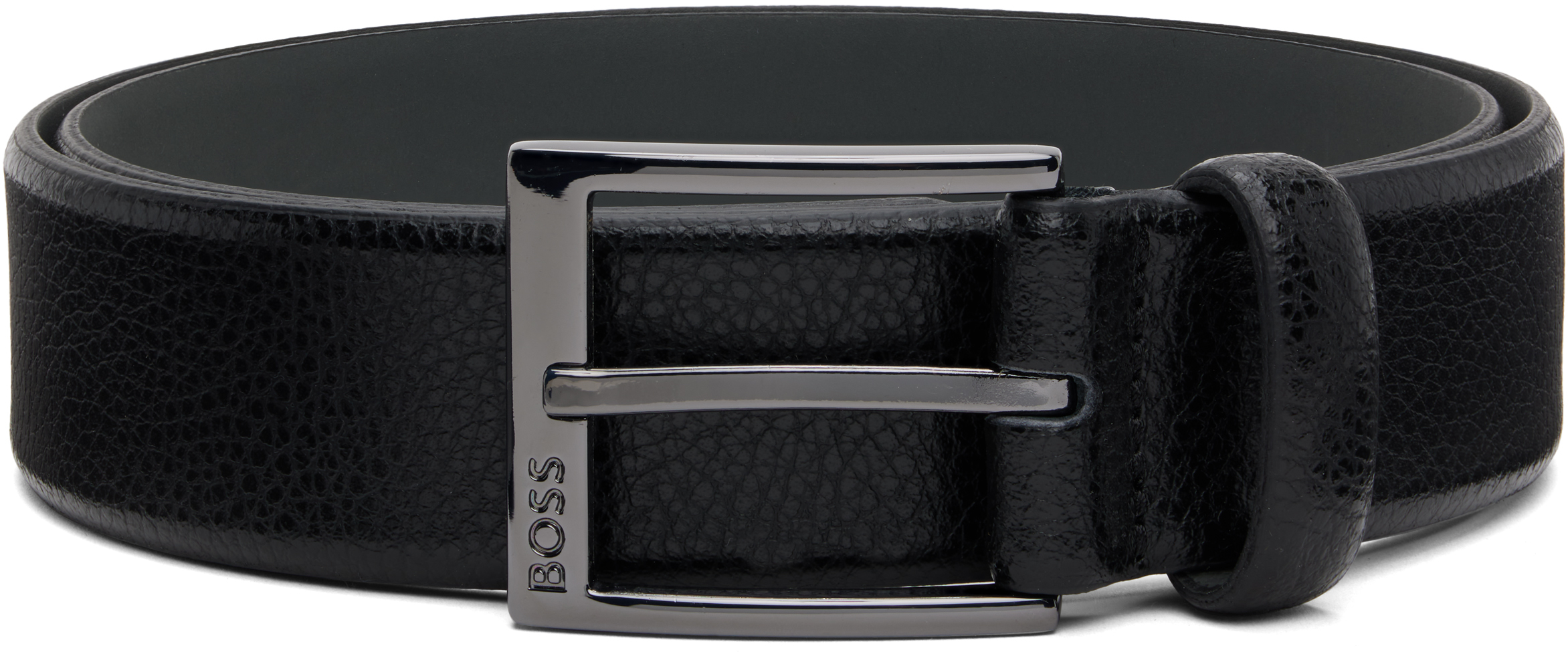Ceinture Homme BOSS Icon-S1 – Taille 40, Cuir De Vache 100% – Style Classique Et élégant