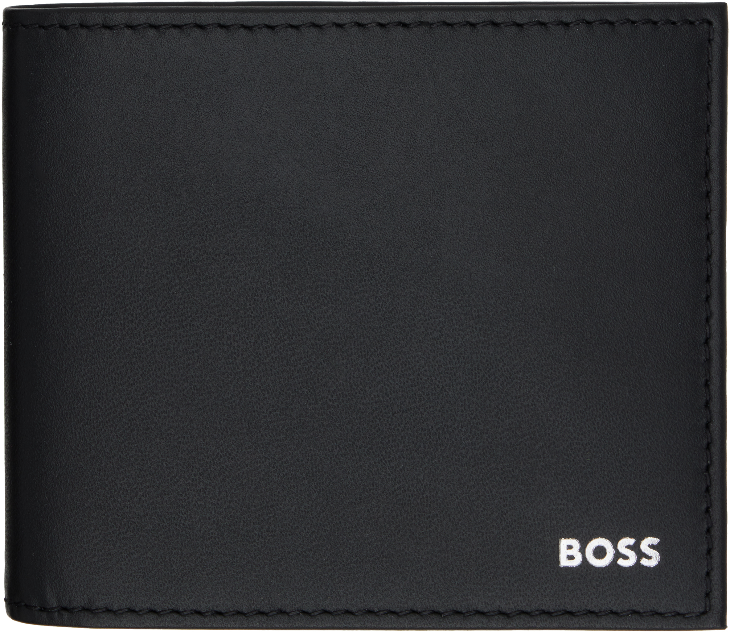 Black Logo Lettering Wallet