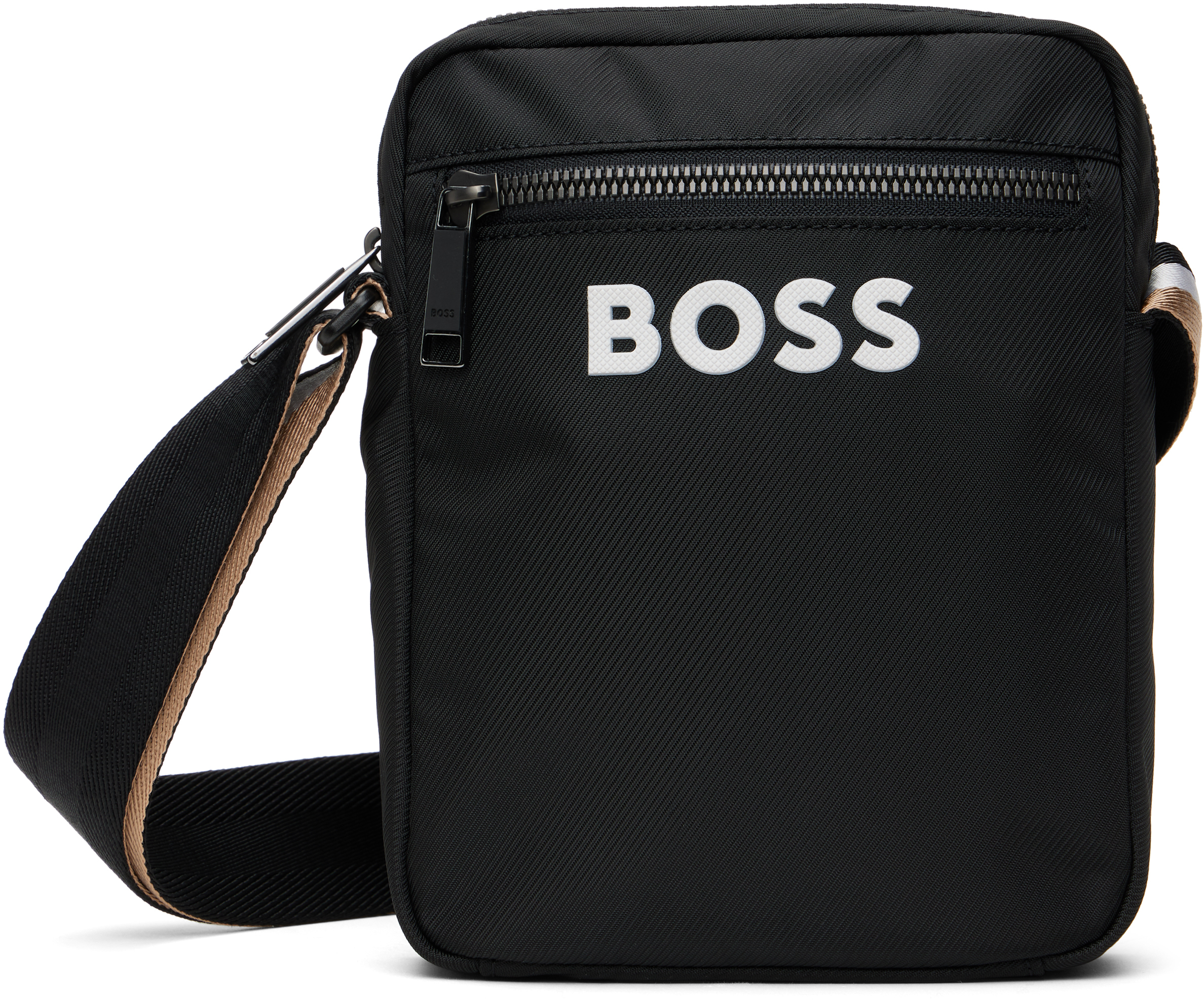 Hugo Boss Black Contrast Logo Signature Crossbody Bag
