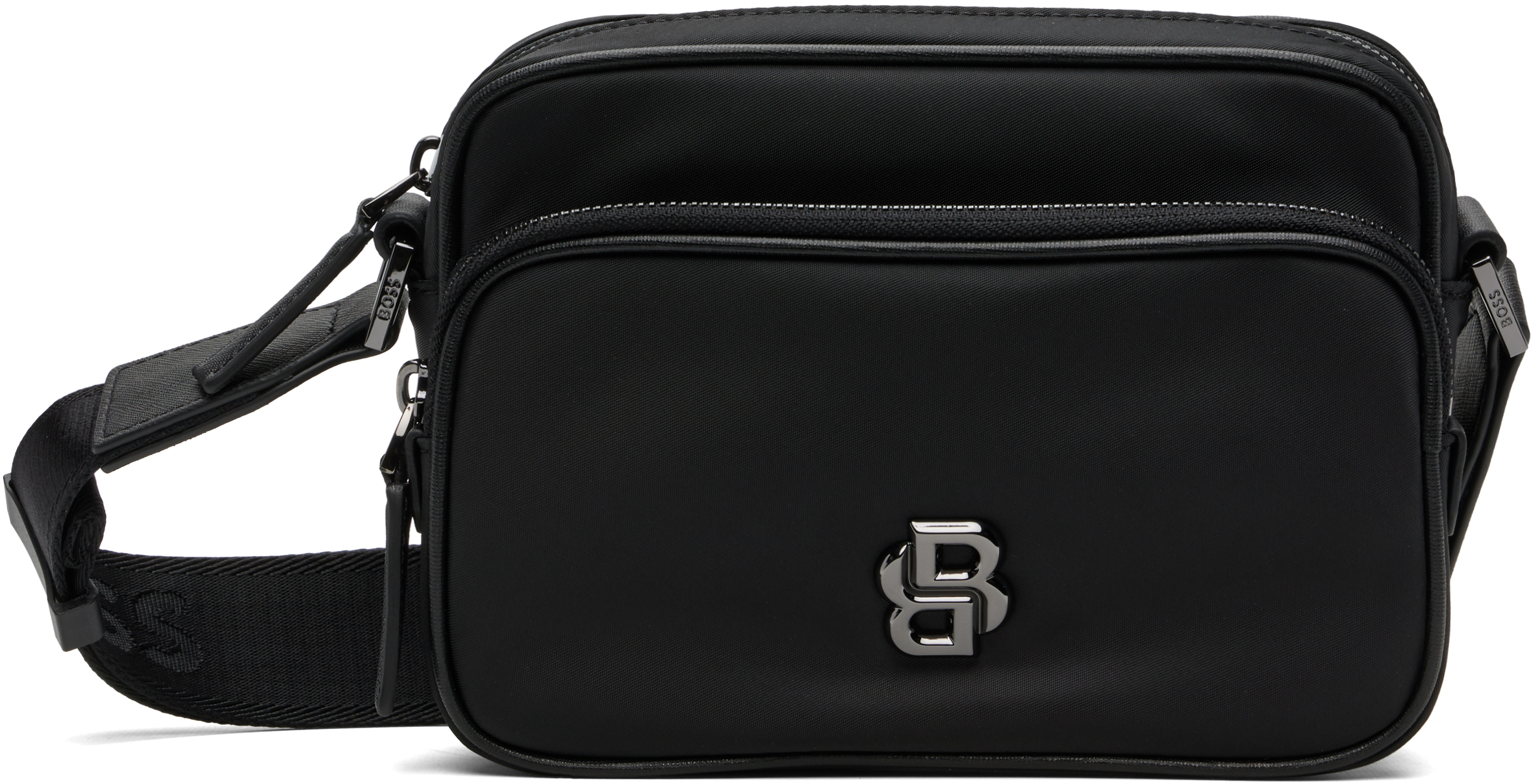【美品】ヒューゴボス　メッセンジャーバック　レザー　黒　A4収納可　ロゴ金具 楽天市場】HUGO BOSS ヒューゴボス ショルダーバッグ 50536491