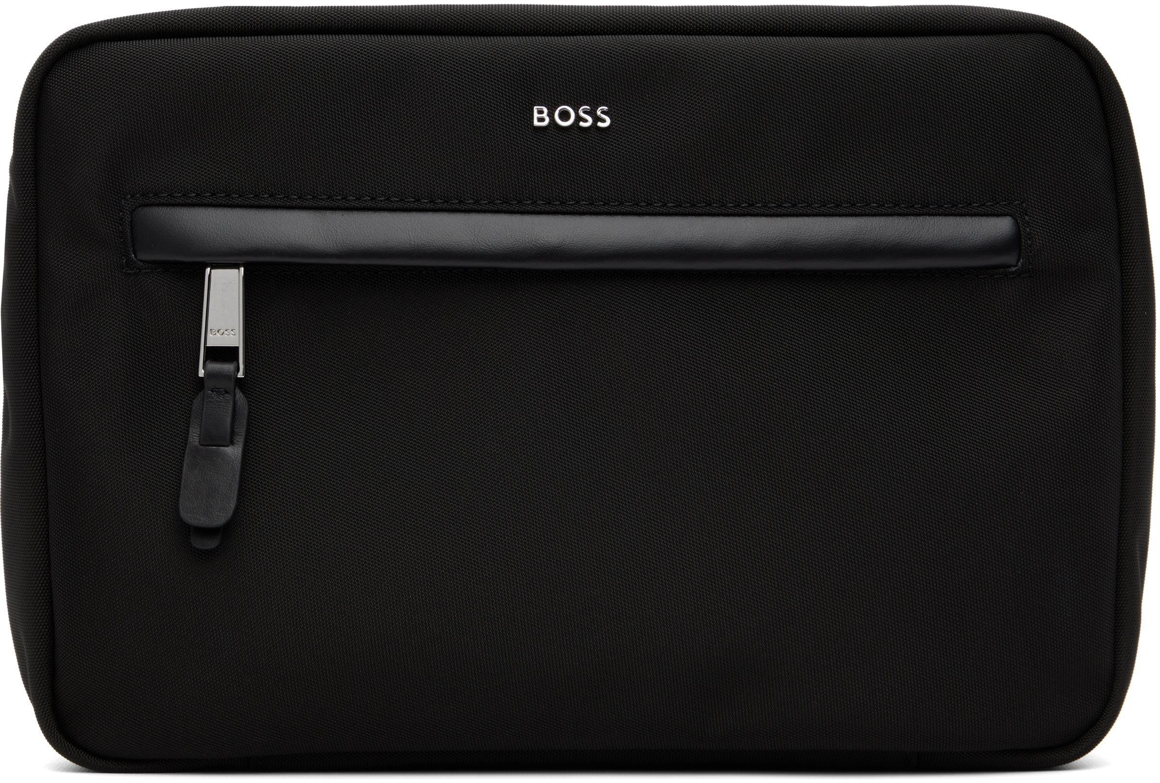 Black Logo Hardware Pouch