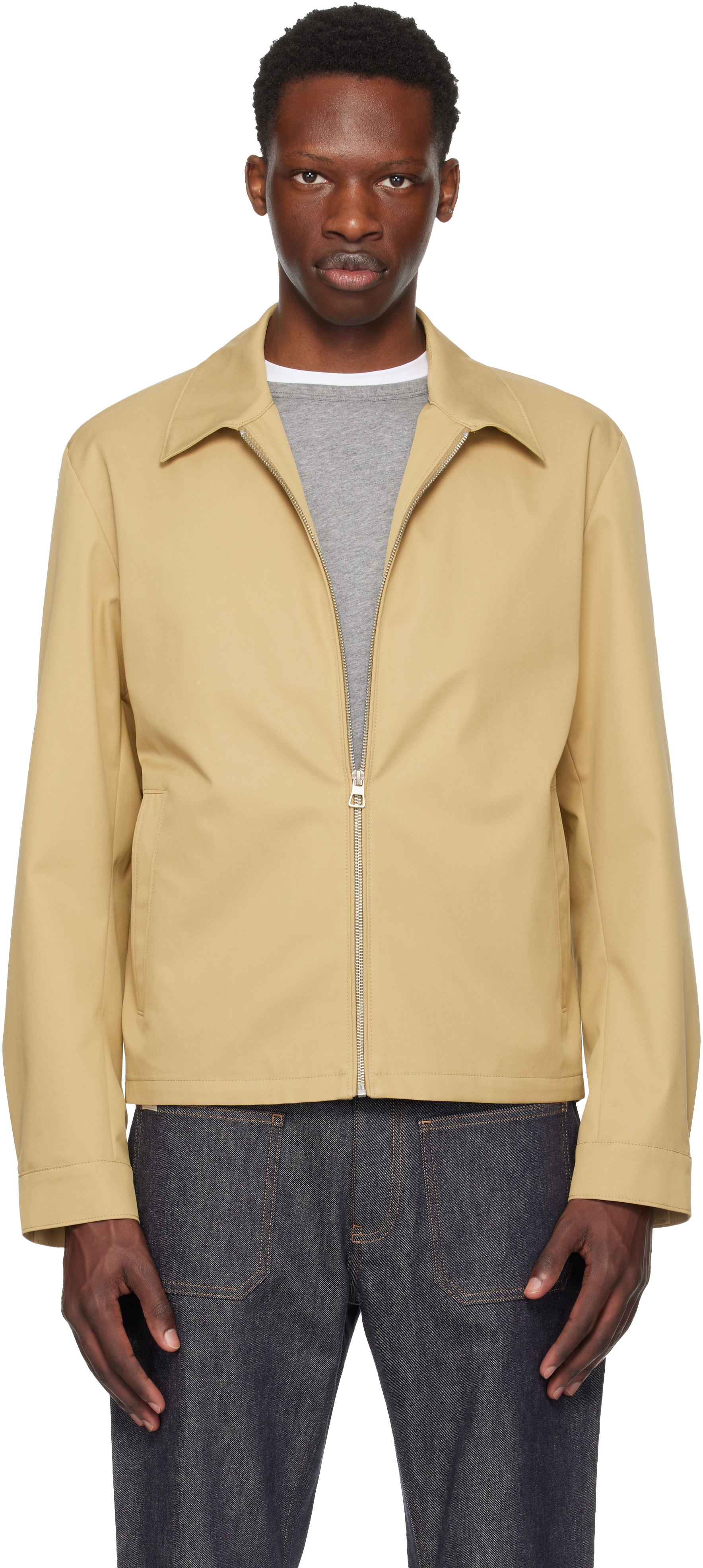 Hugo Boss Beige Beckham Edition Zipped Jacket